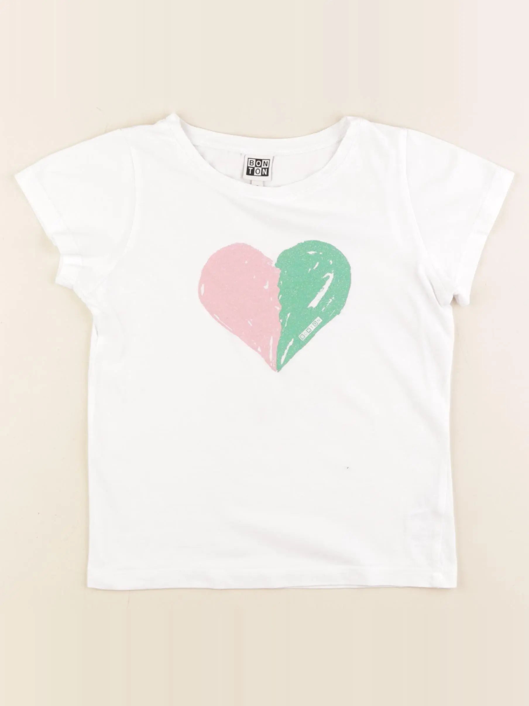 Bonton - tee-shirt blanc - 8 ans