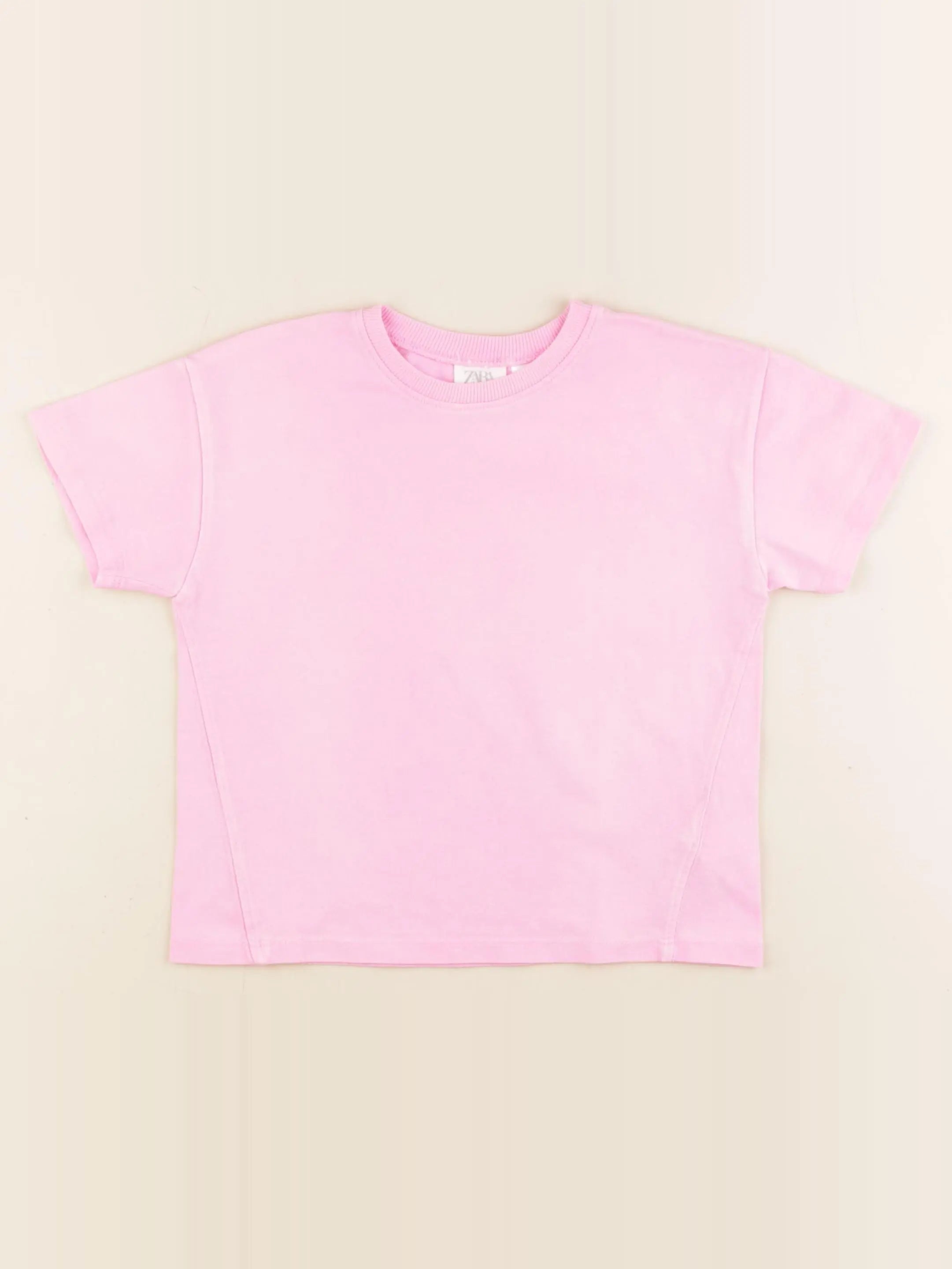 Zara - tee-shirt rose - 4 ans