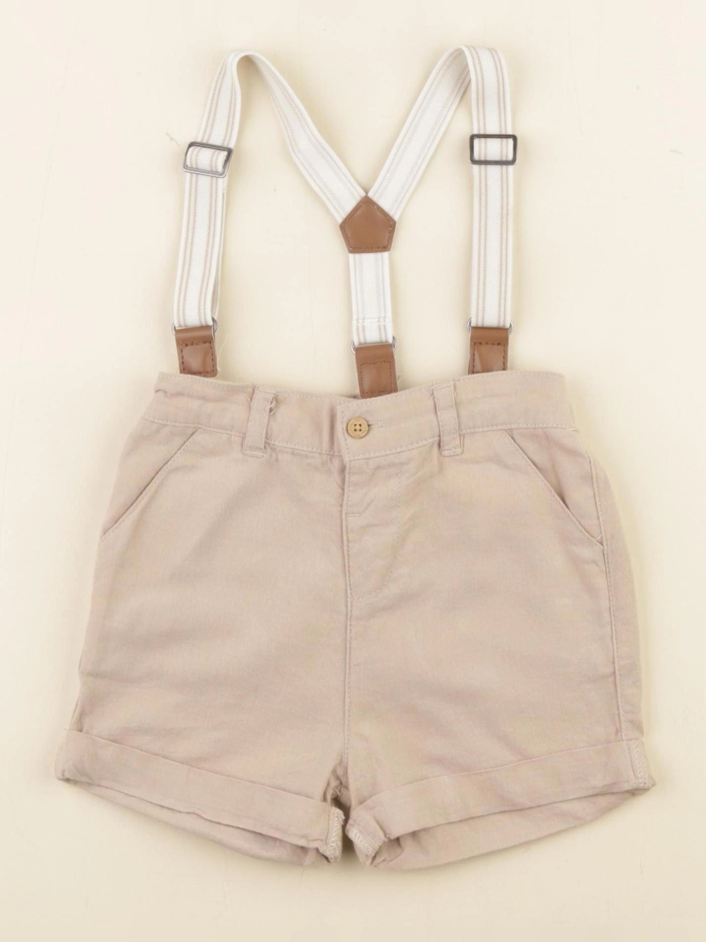 Vertbaudet - short marron - 18 mois