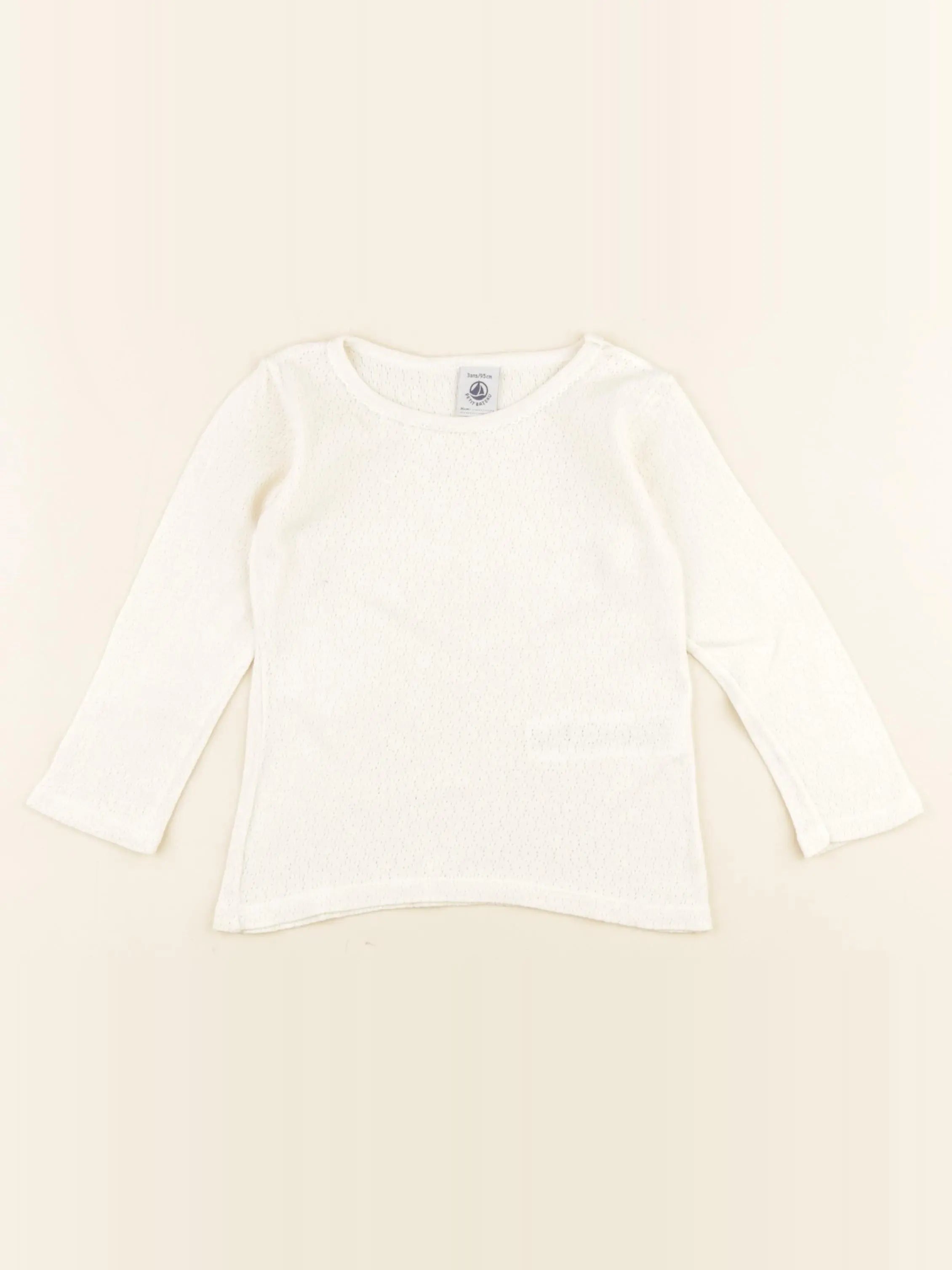 Petit Bateau - maillot de corps blanc - 3 ans