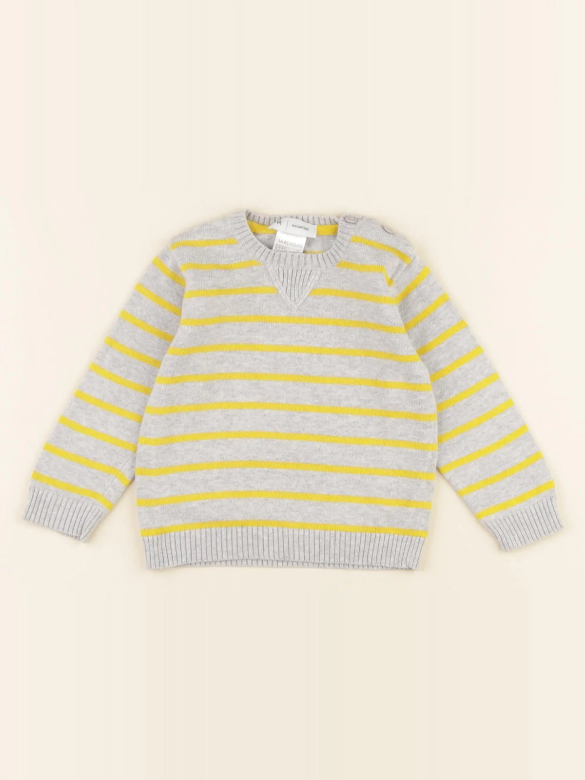 La Redoute - pull gris - 12 mois