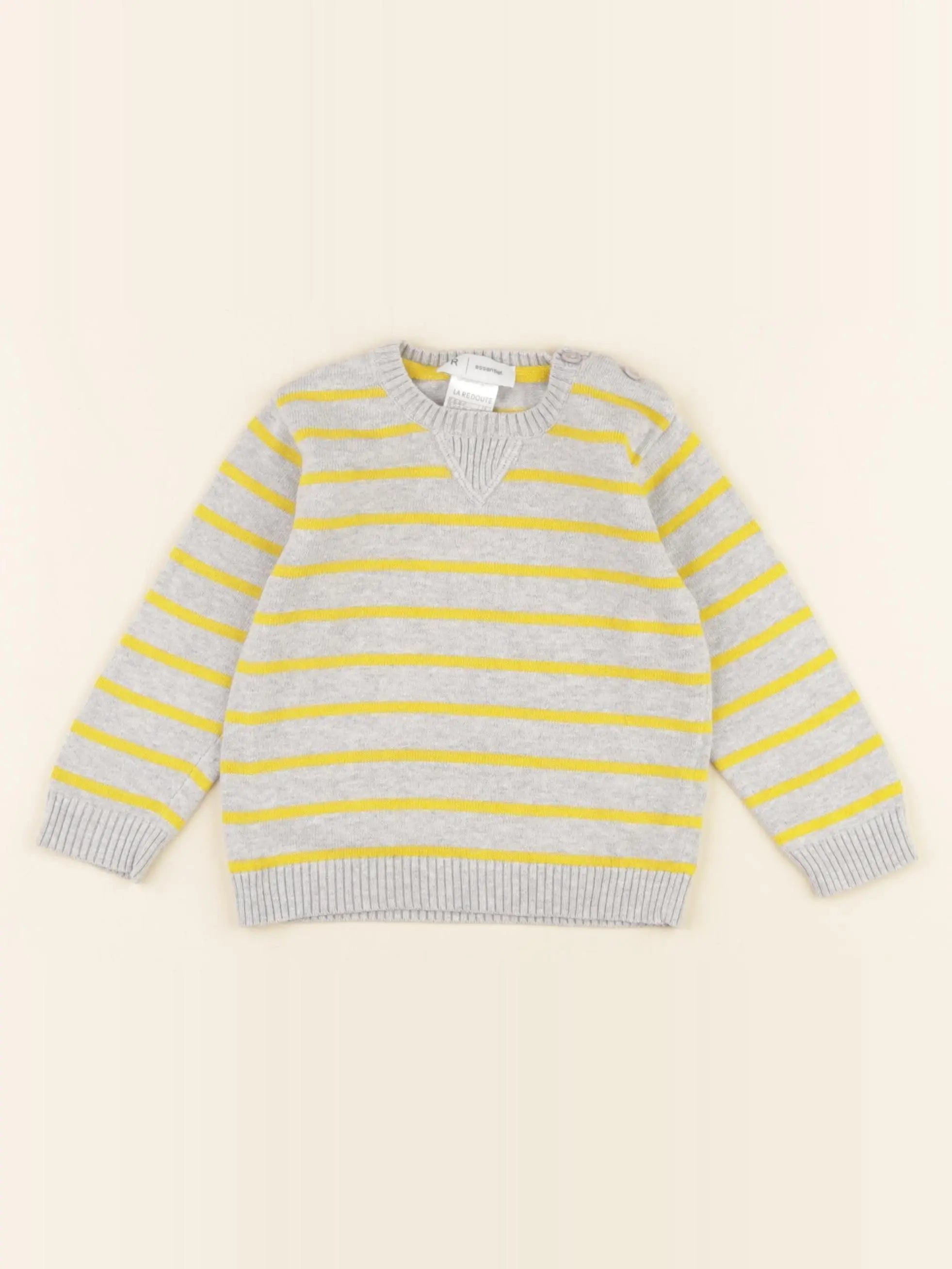 La Redoute - pull gris - 12 mois