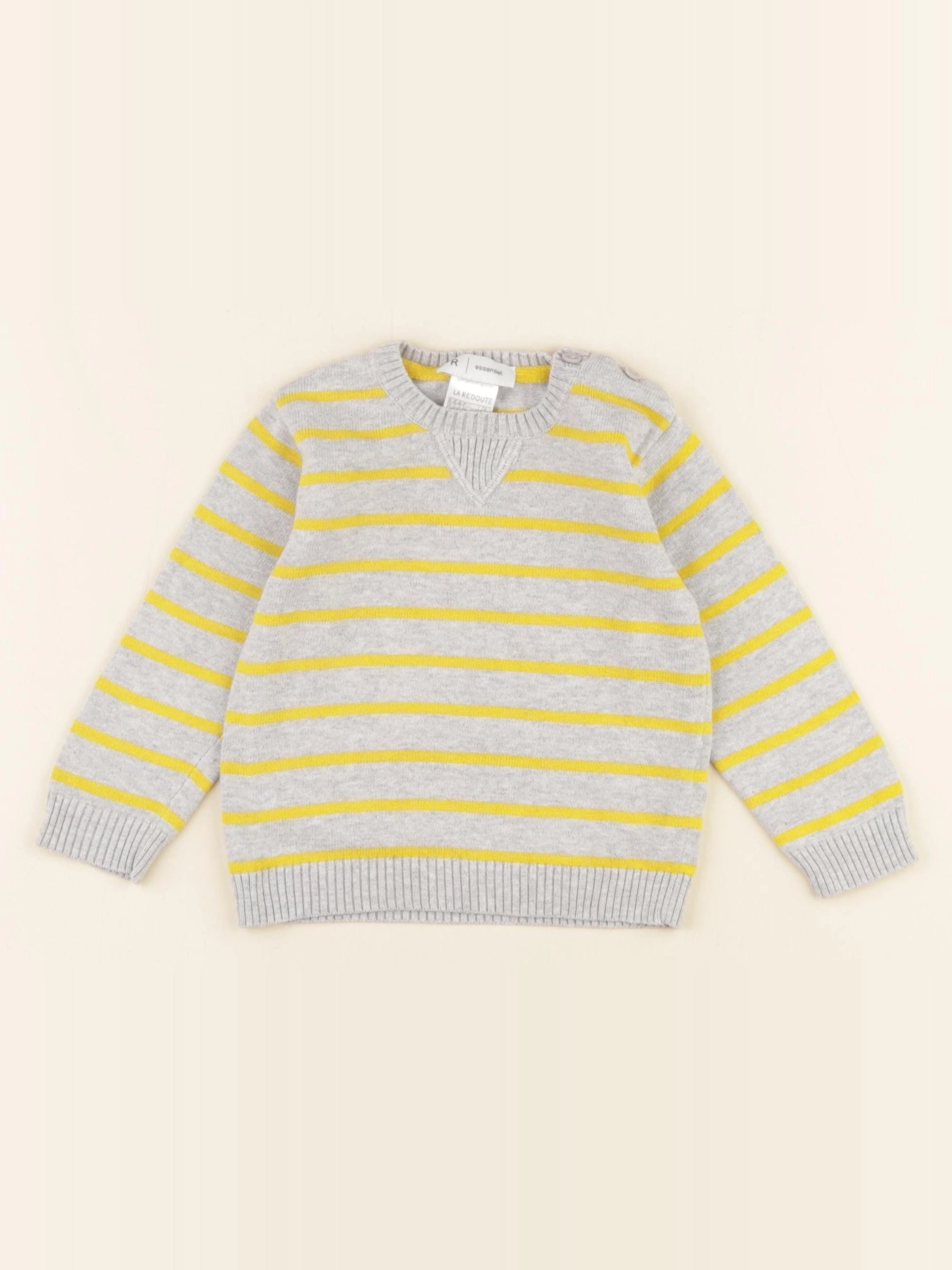 La Redoute - pull gris - 12 mois