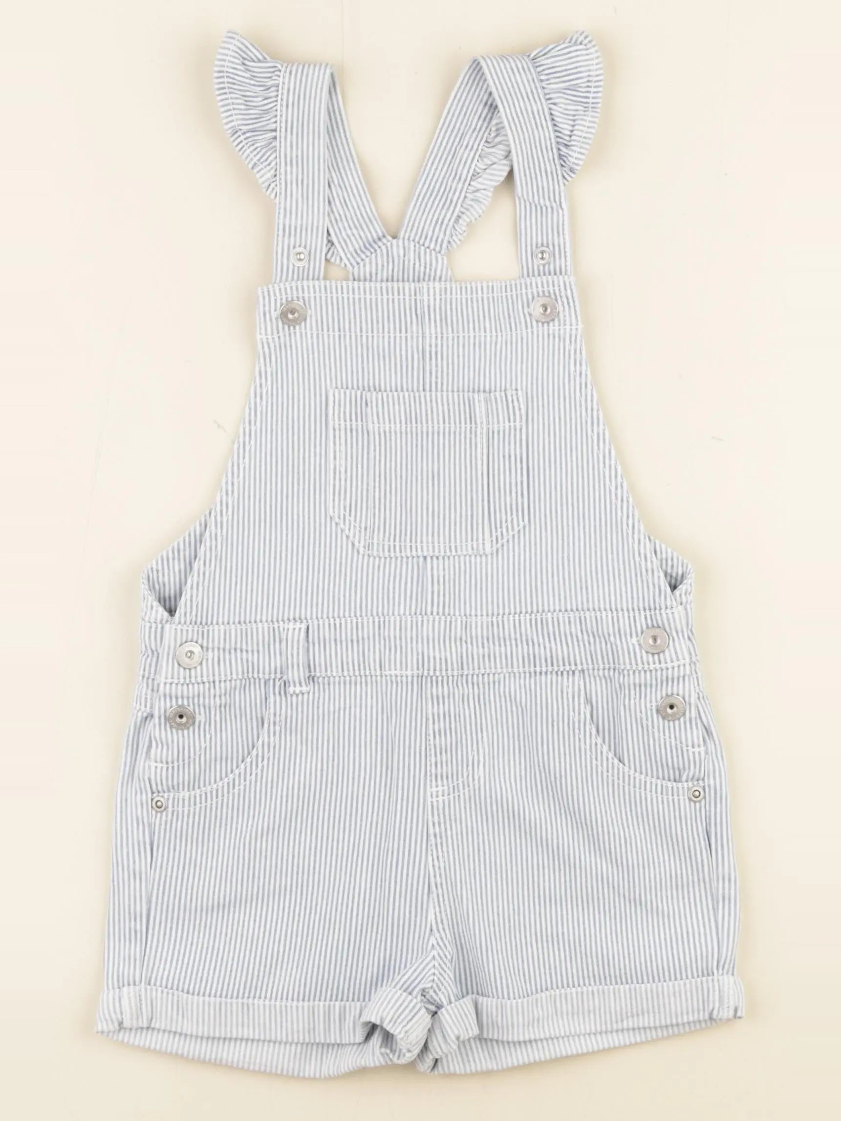 Vertbaudet - salopette blanc, bleu - 4 ans