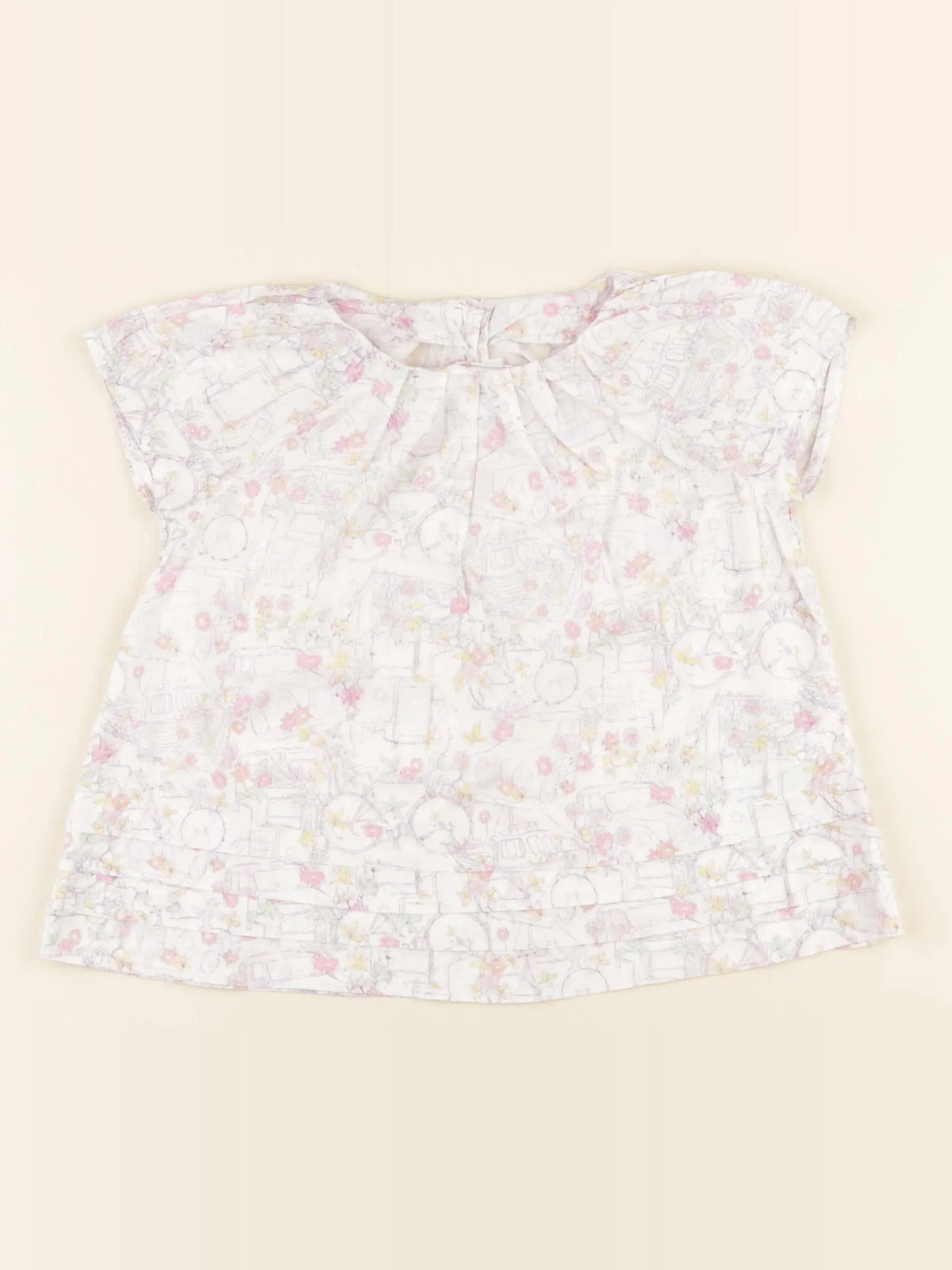 Jacadi - blouse violet, rose - 4 ans