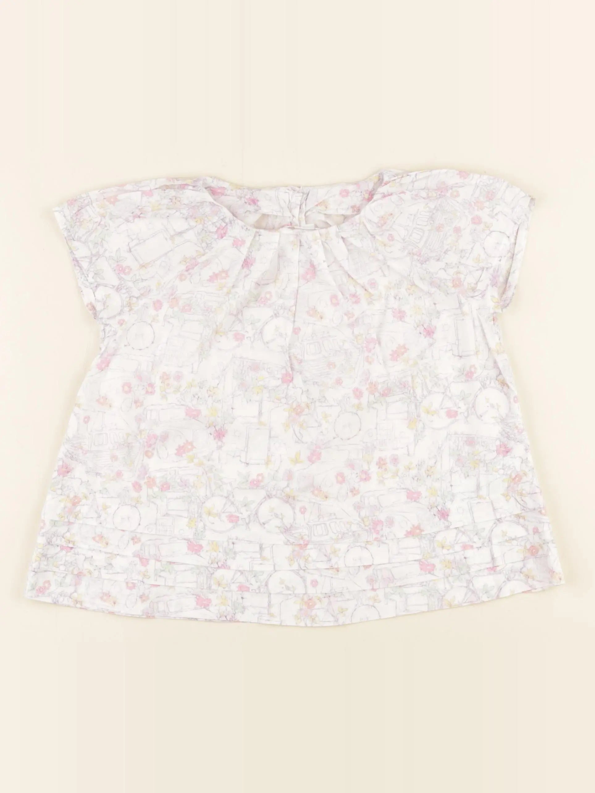 Jacadi - blouse violet, rose - 4 ans