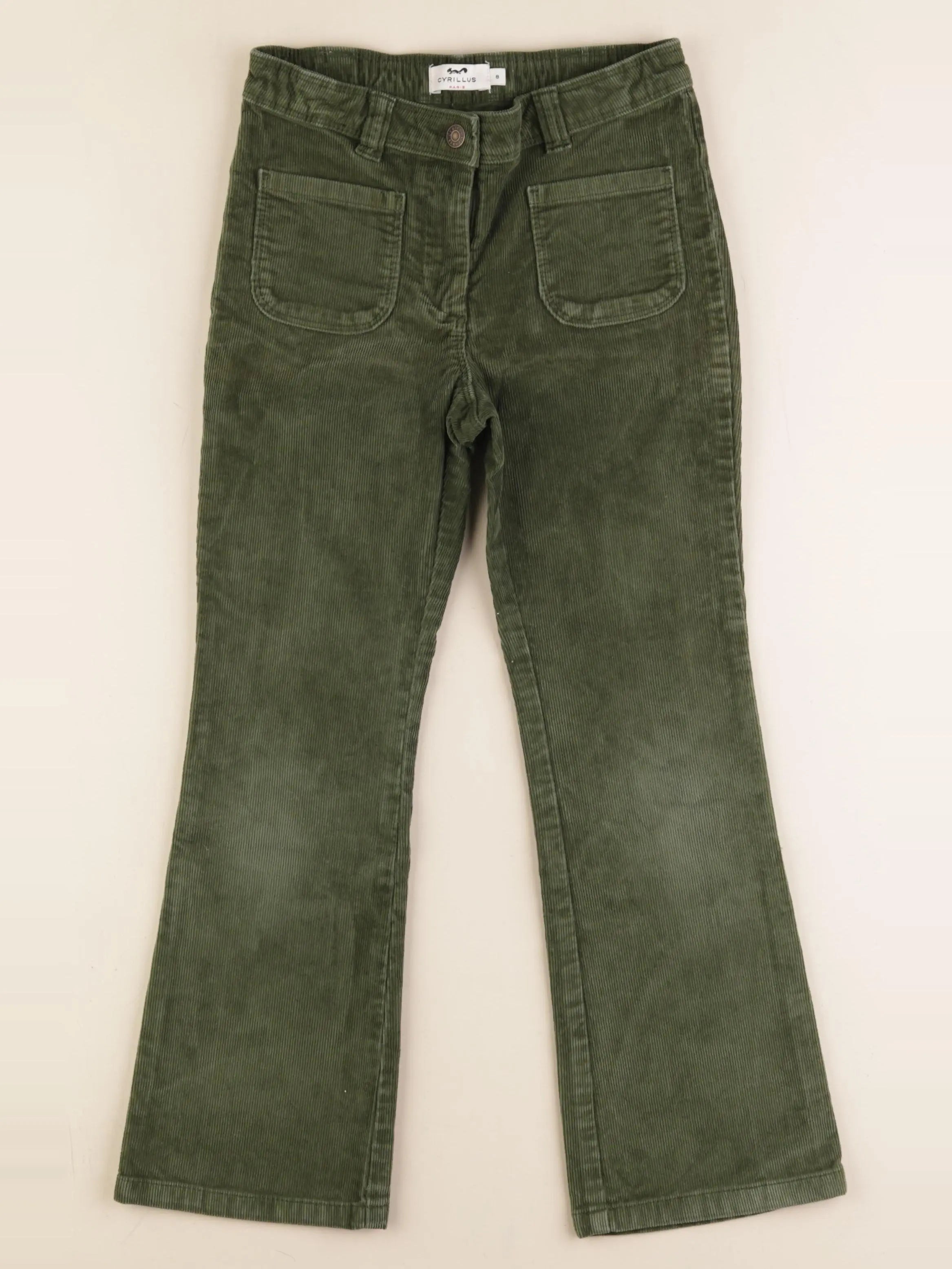Cyrillus - pantalon vert - 8 ans