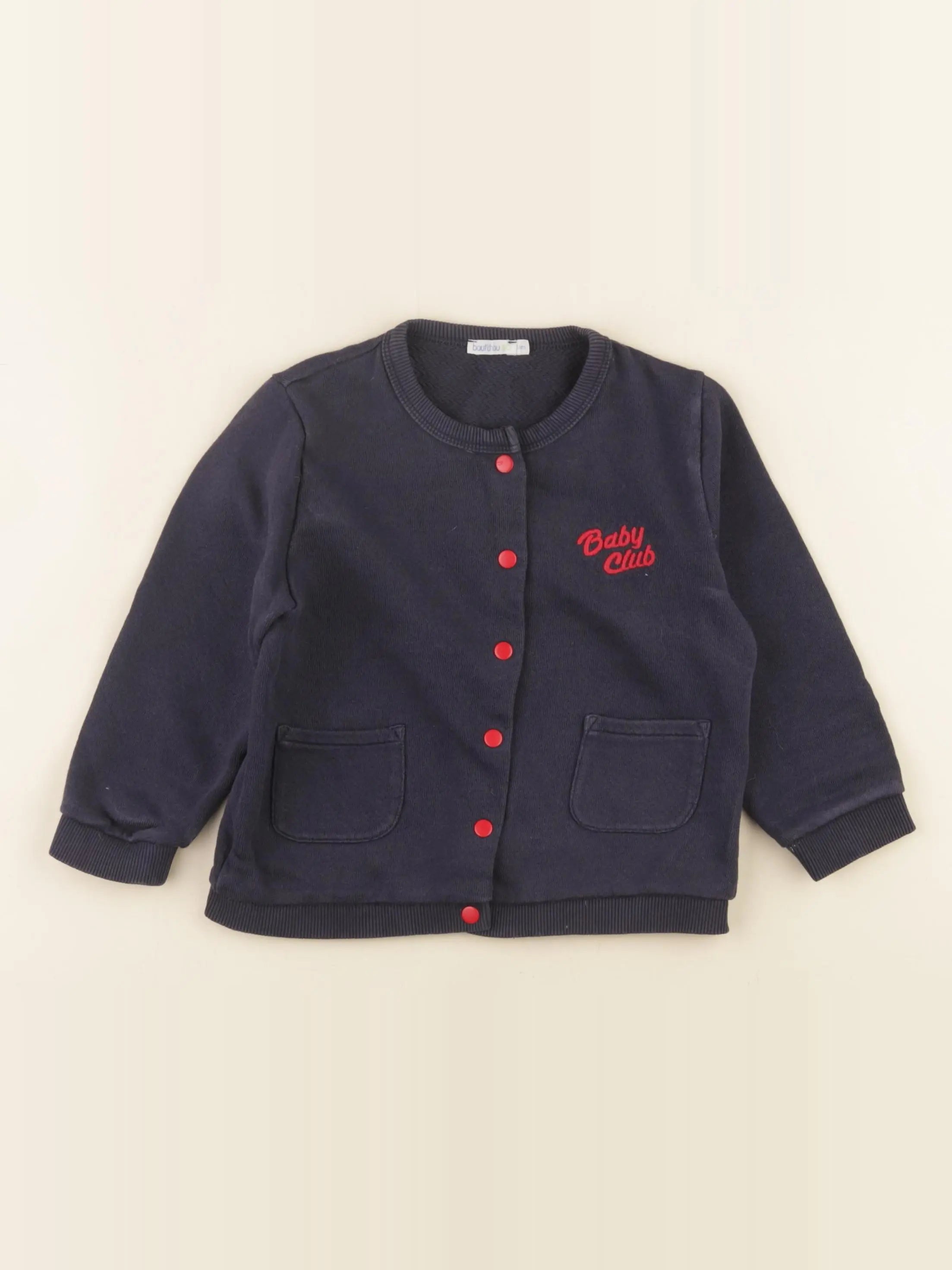 Boutchou - sweat bleu - 36 mois