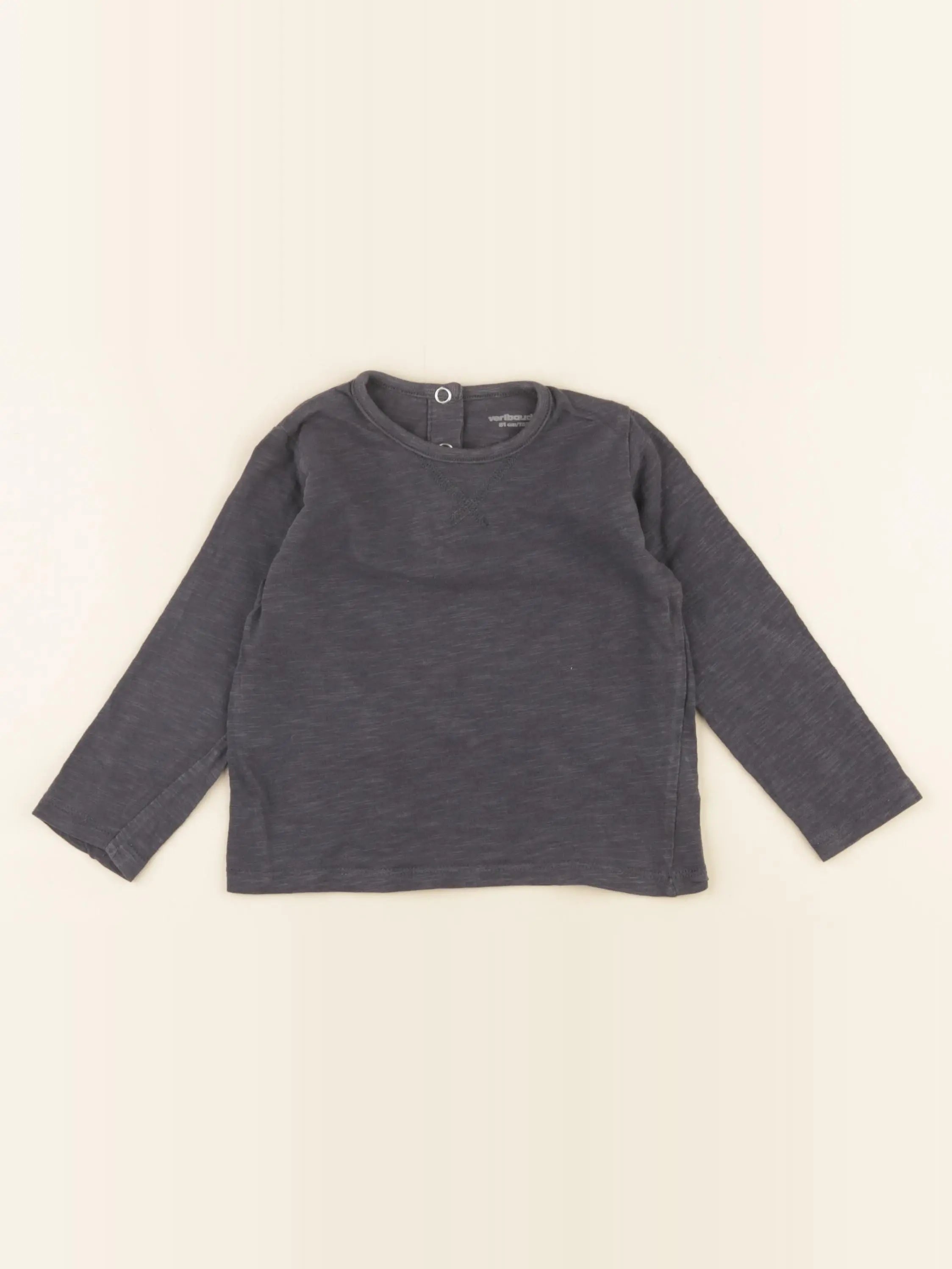 Vertbaudet - tee-shirt taupe - 18 mois