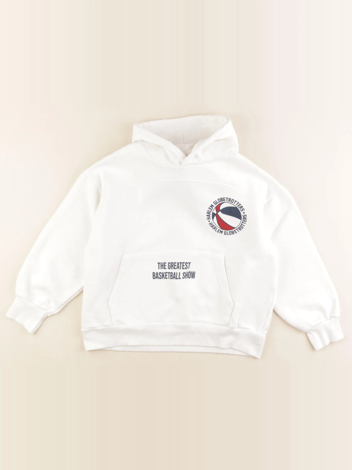 Zara - sweat imprimé au dos blanc - 9/10 ans