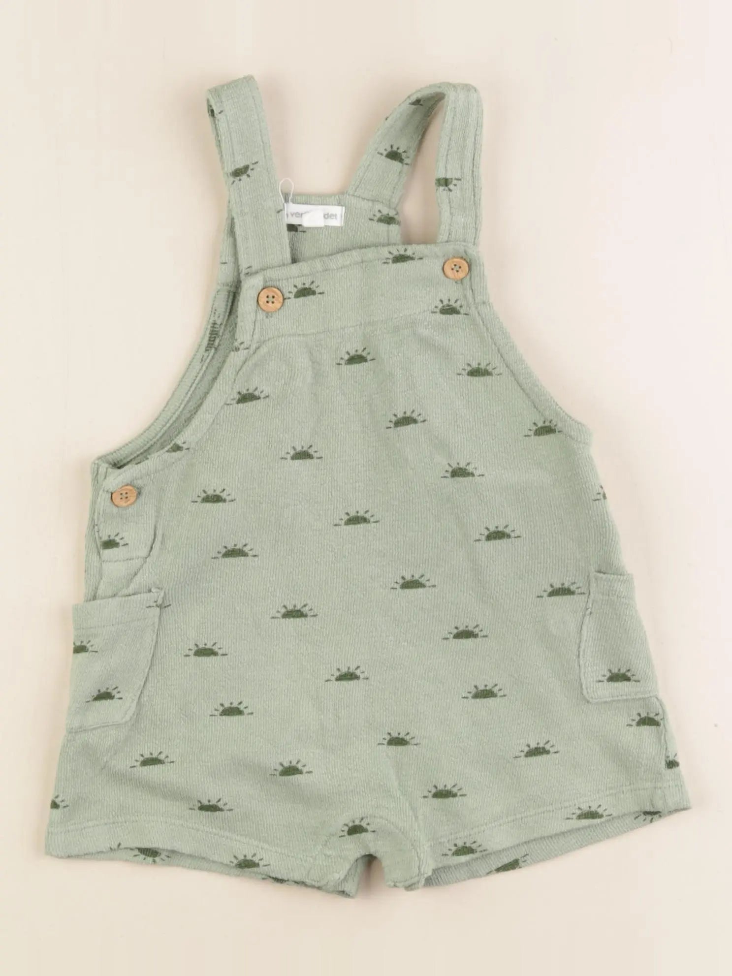 Vertbaudet - salopette vert - 12 mois