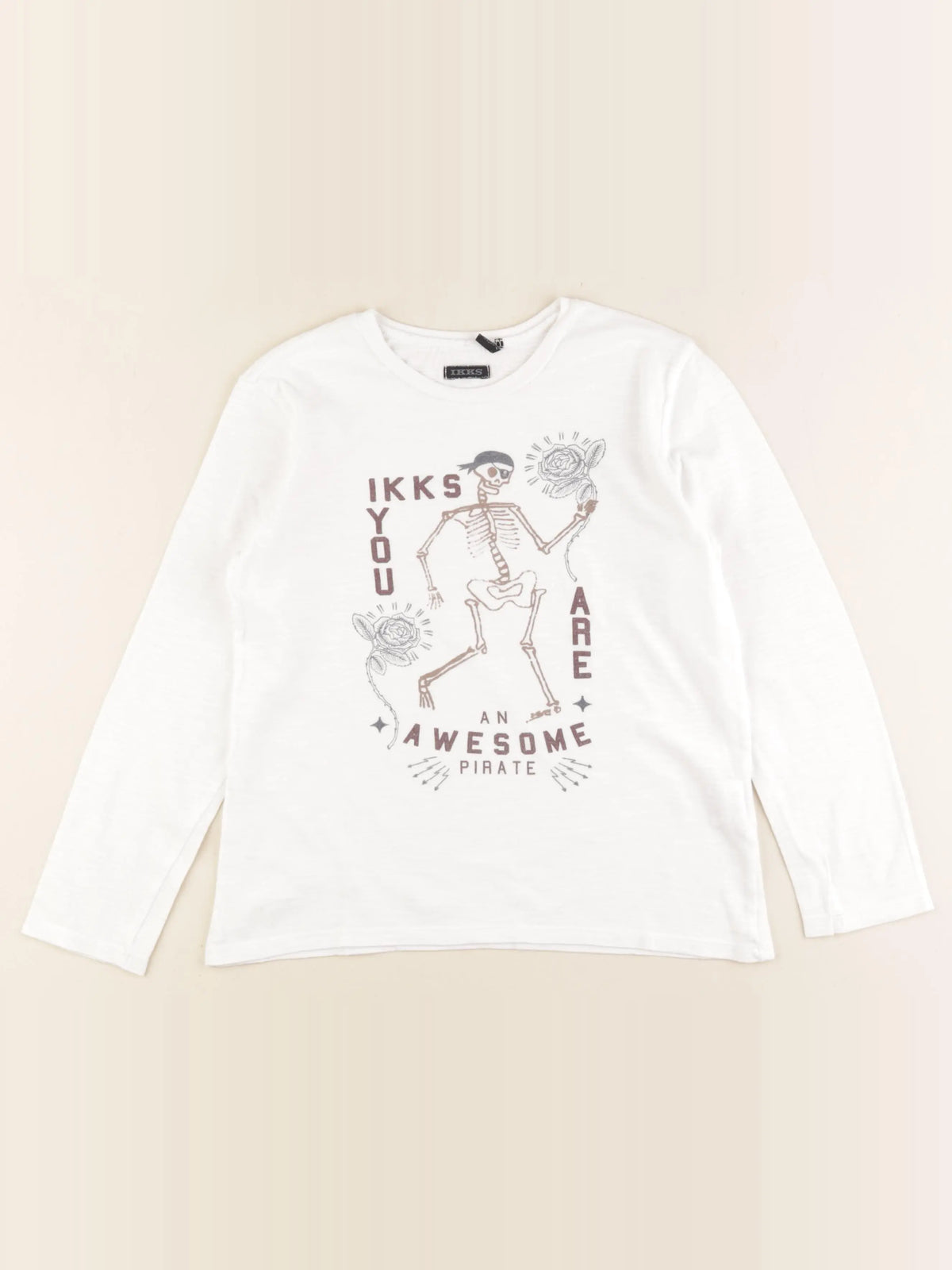 IKKS - tee-shirt blanc - 8 ans