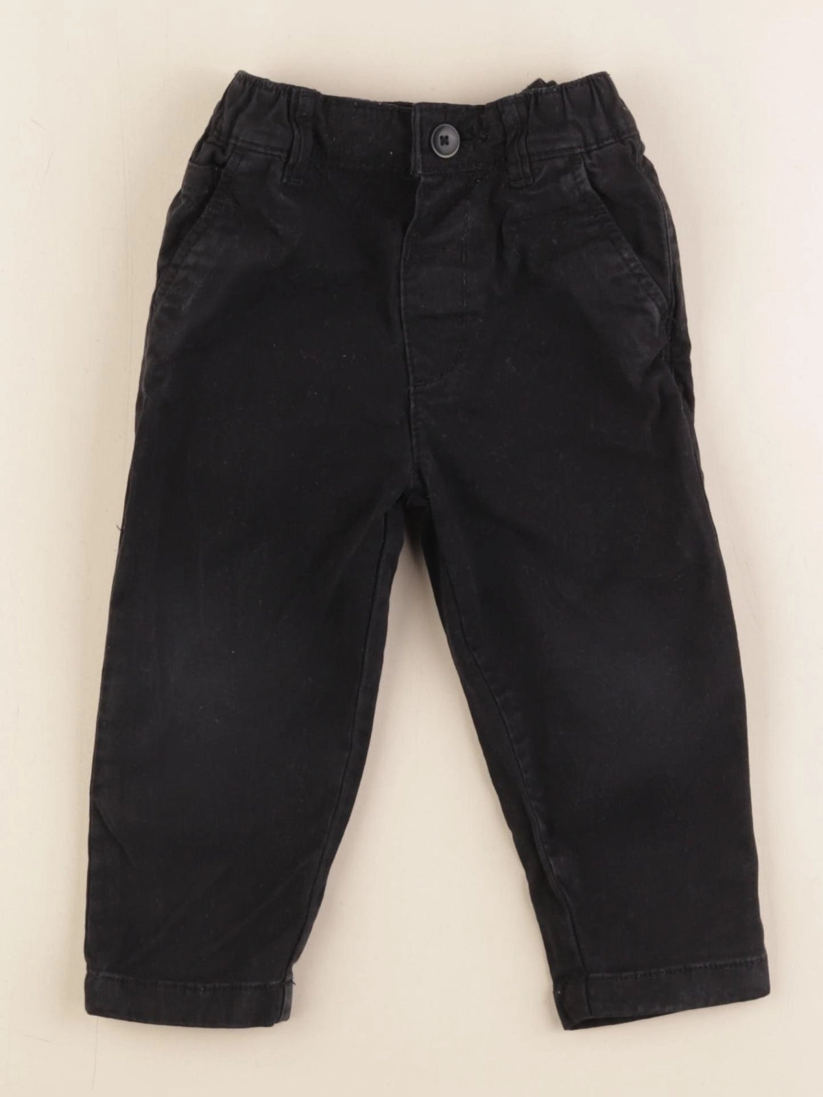 Zara - pantalon noir - 12/18 mois