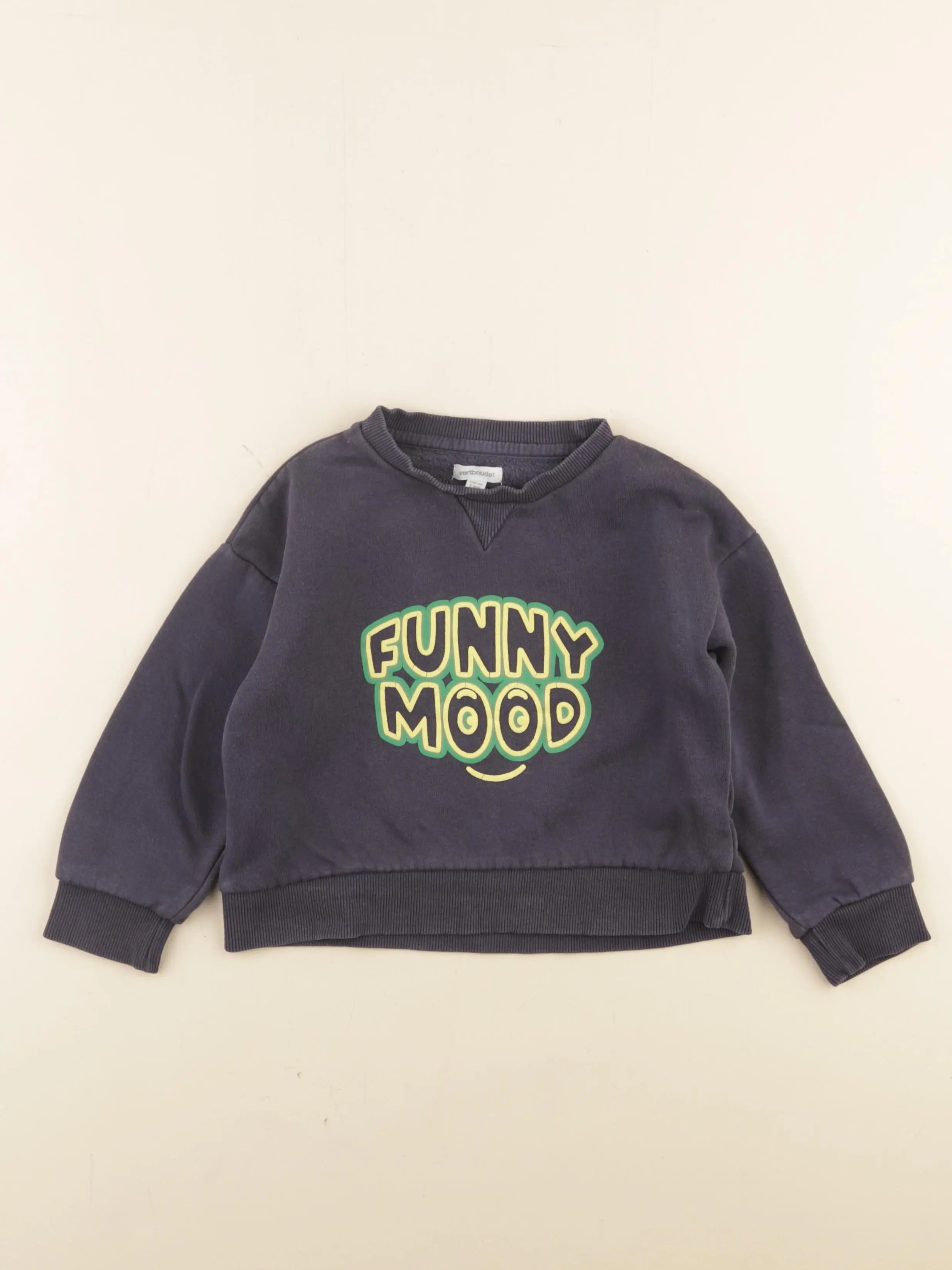 Vertbaudet - sweat bleu - 4 ans