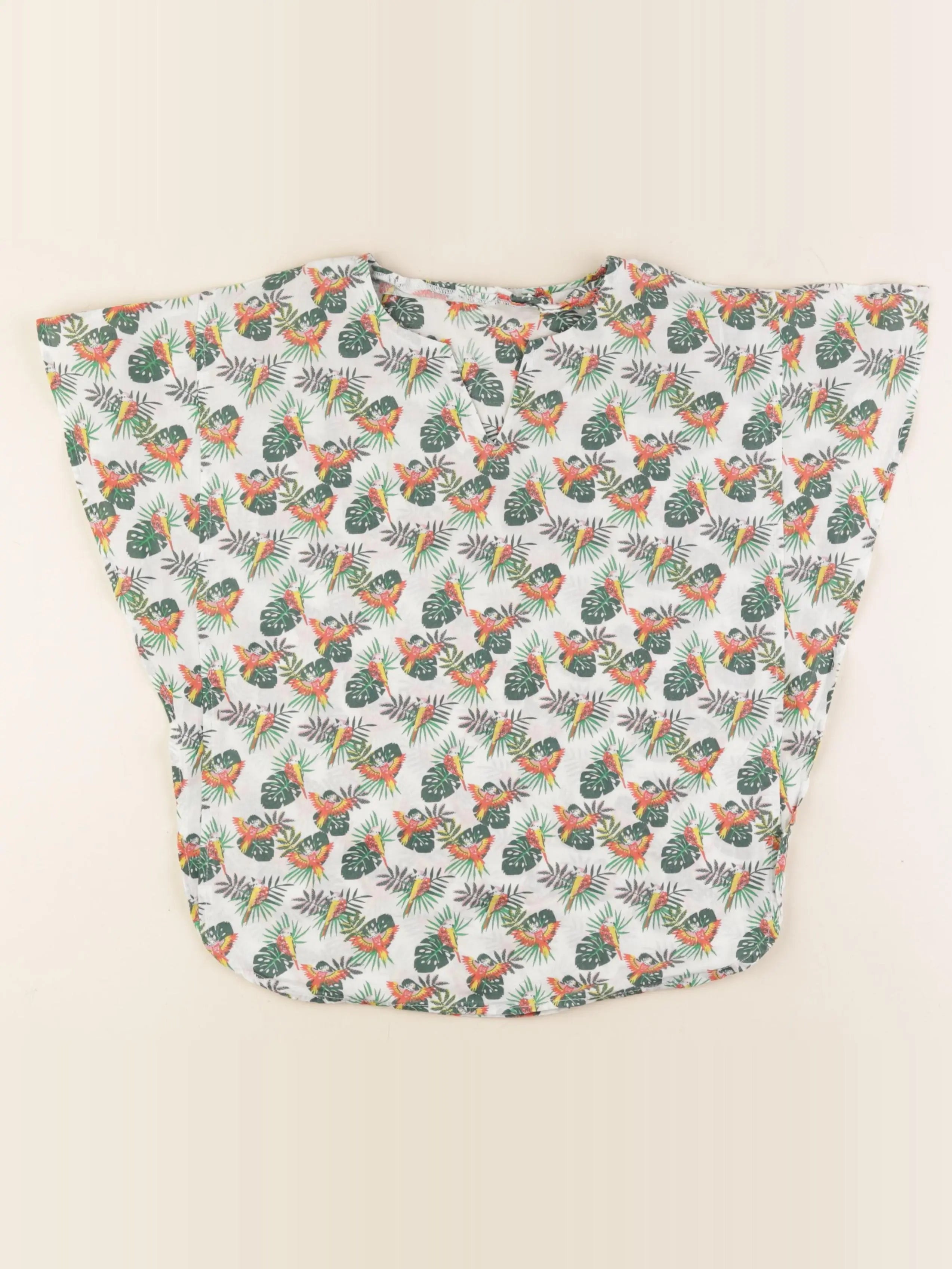 Monoprix - blouse vert - 3/4 ans