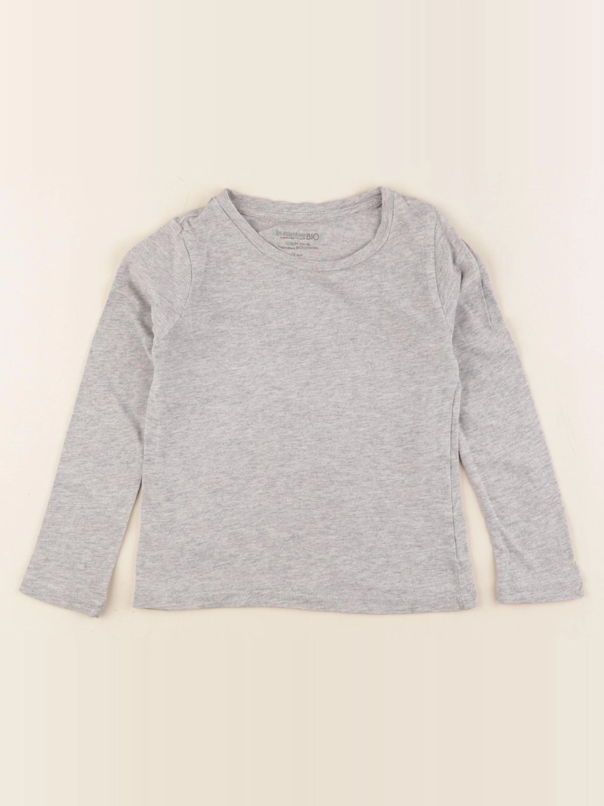 Monoprix - tee-shirt gris - 3 ans