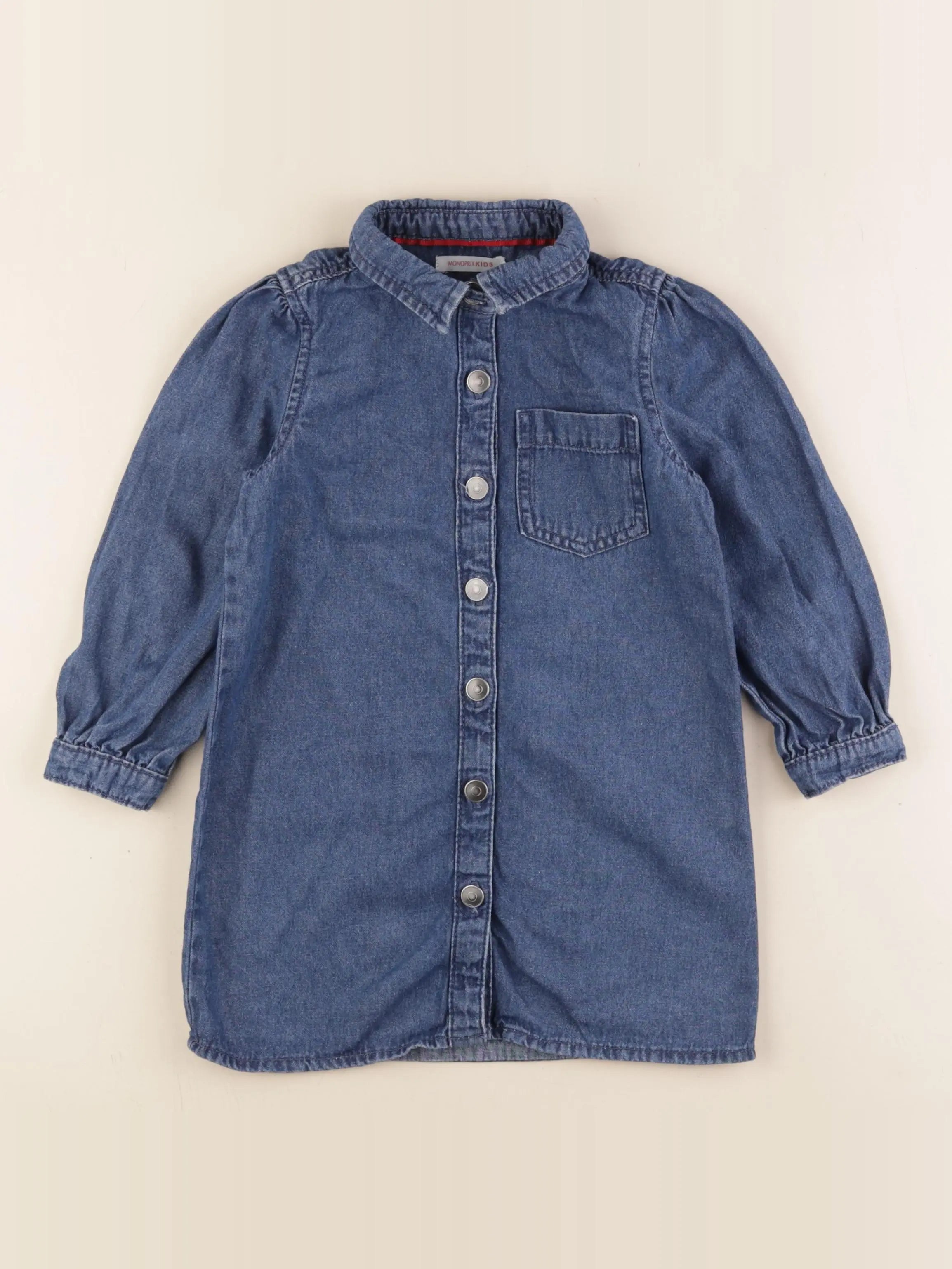 Monoprix - robe bleu - 4 ans