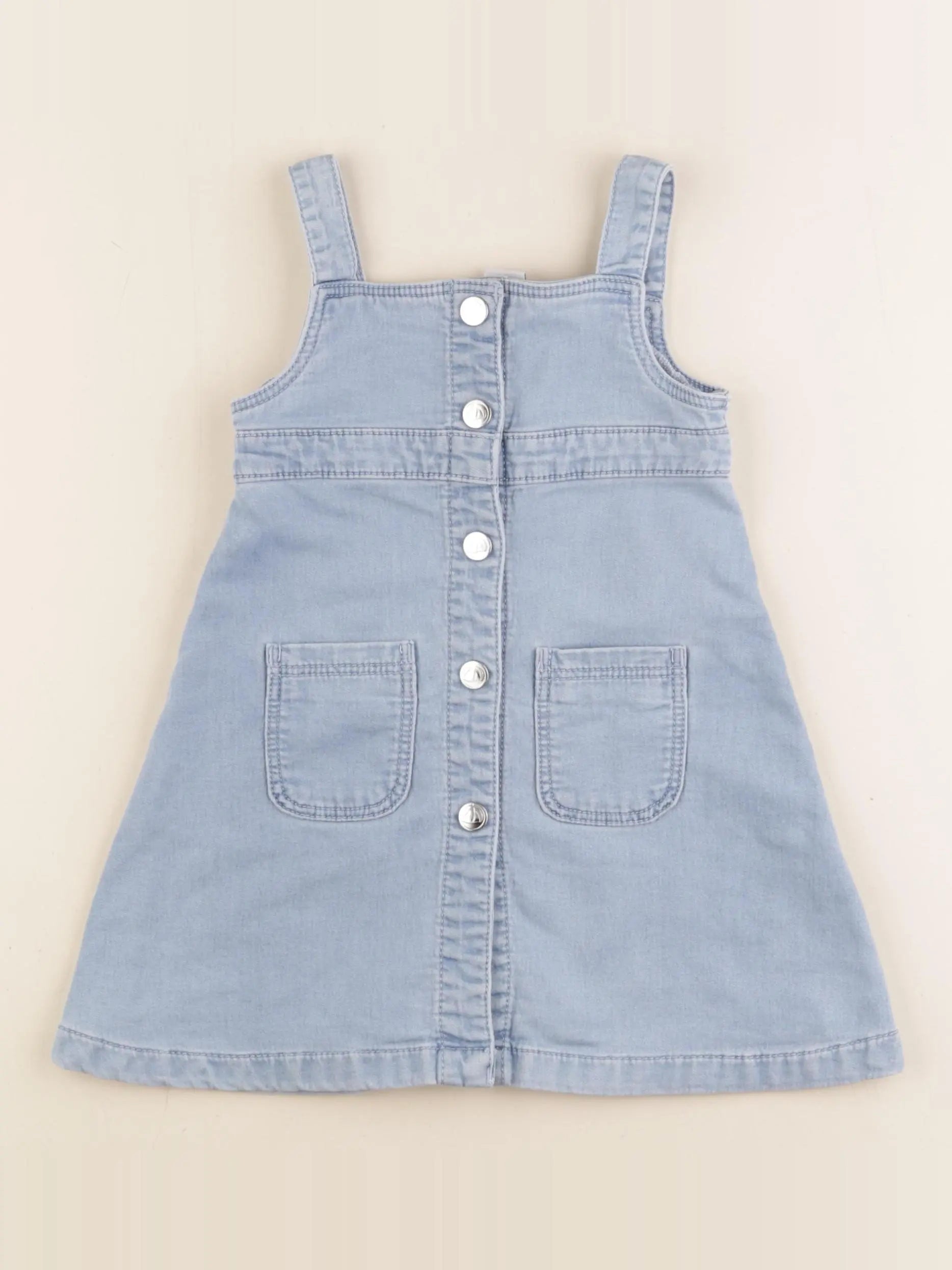 Petit Bateau - robe bleu - 3 ans