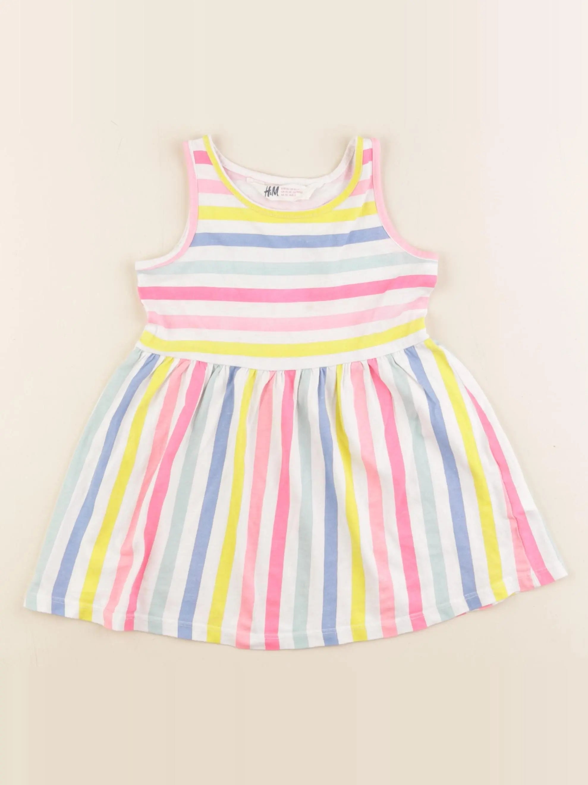 H&M - robe multicolore - 18/24 mois