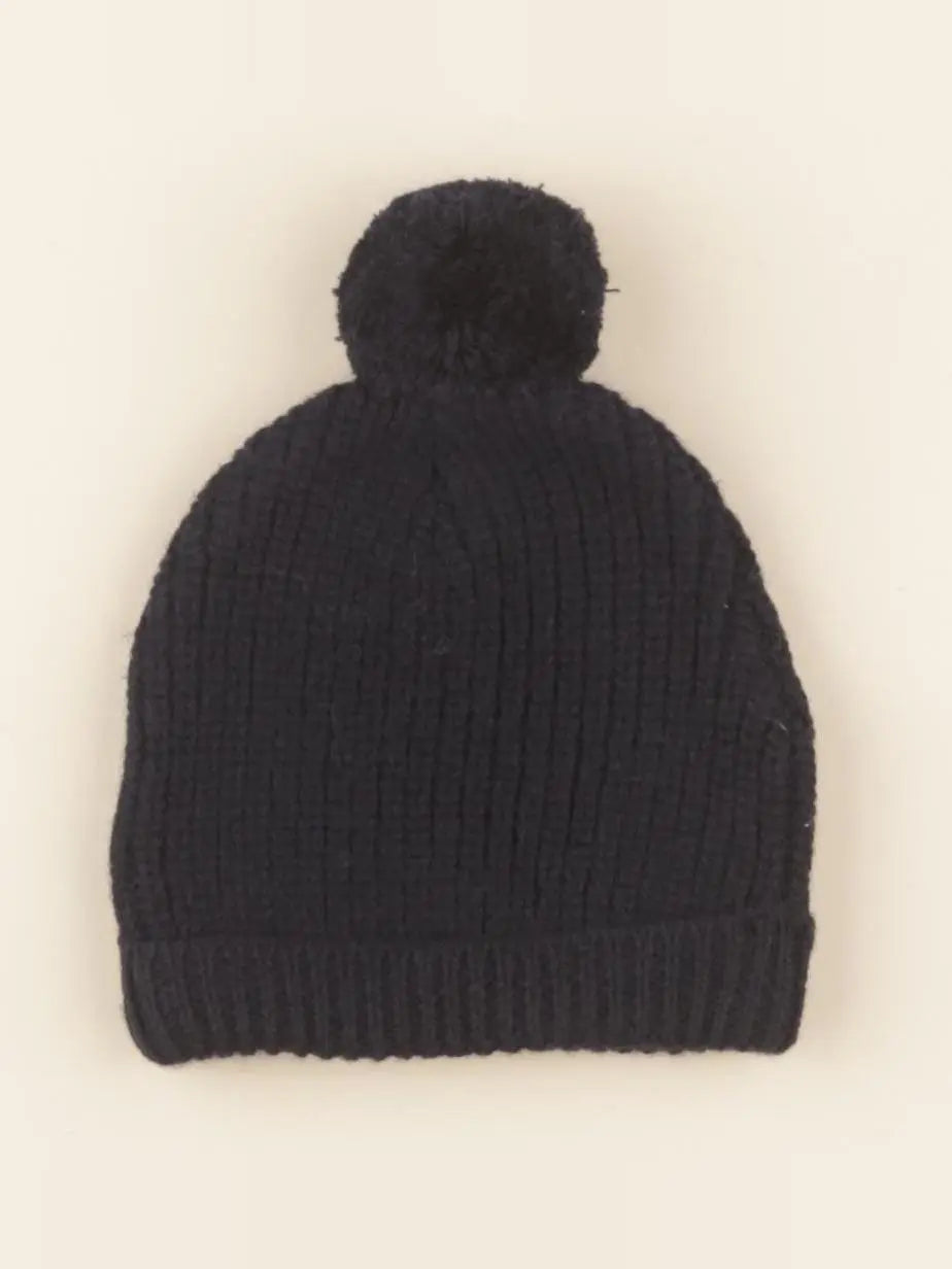 Bonnet Basile tricot bleu marine