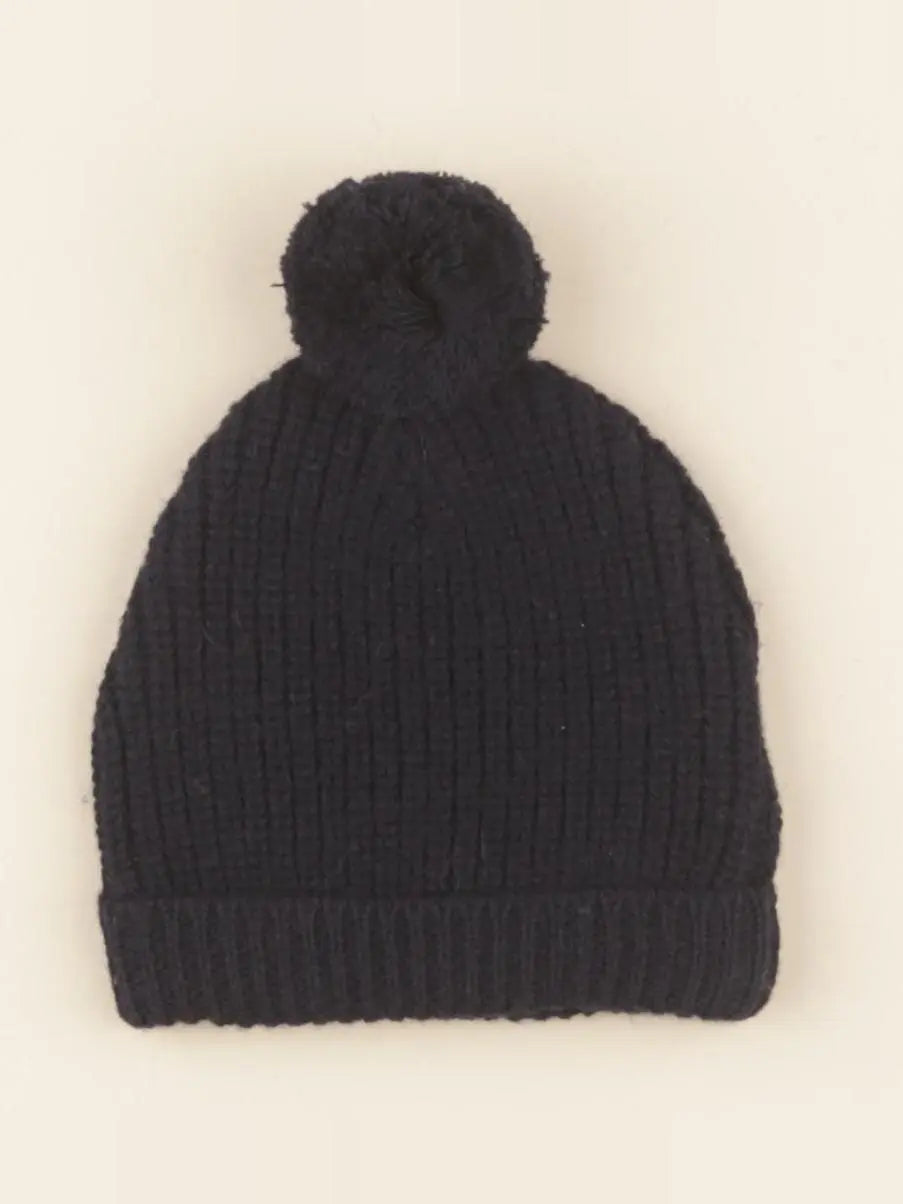 Bonnet Basile tricot bleu marine