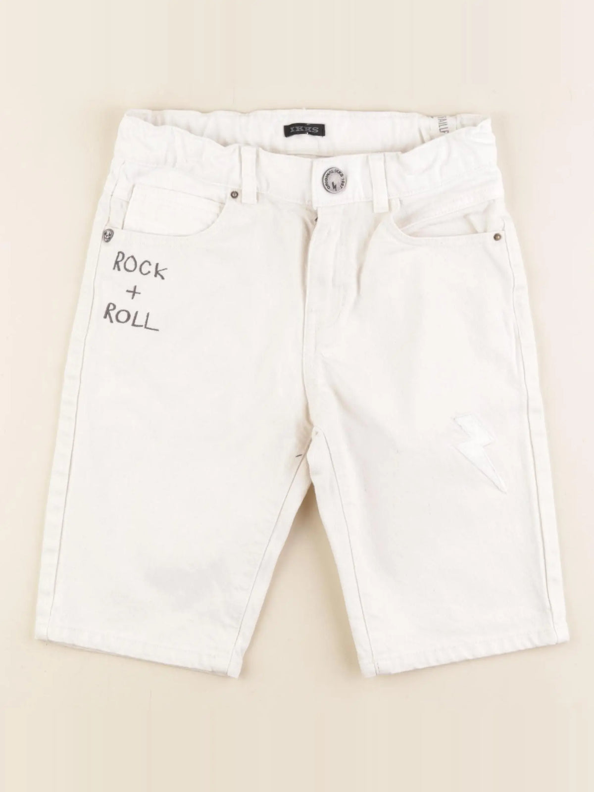 IKKS - short blanc - 10 ans