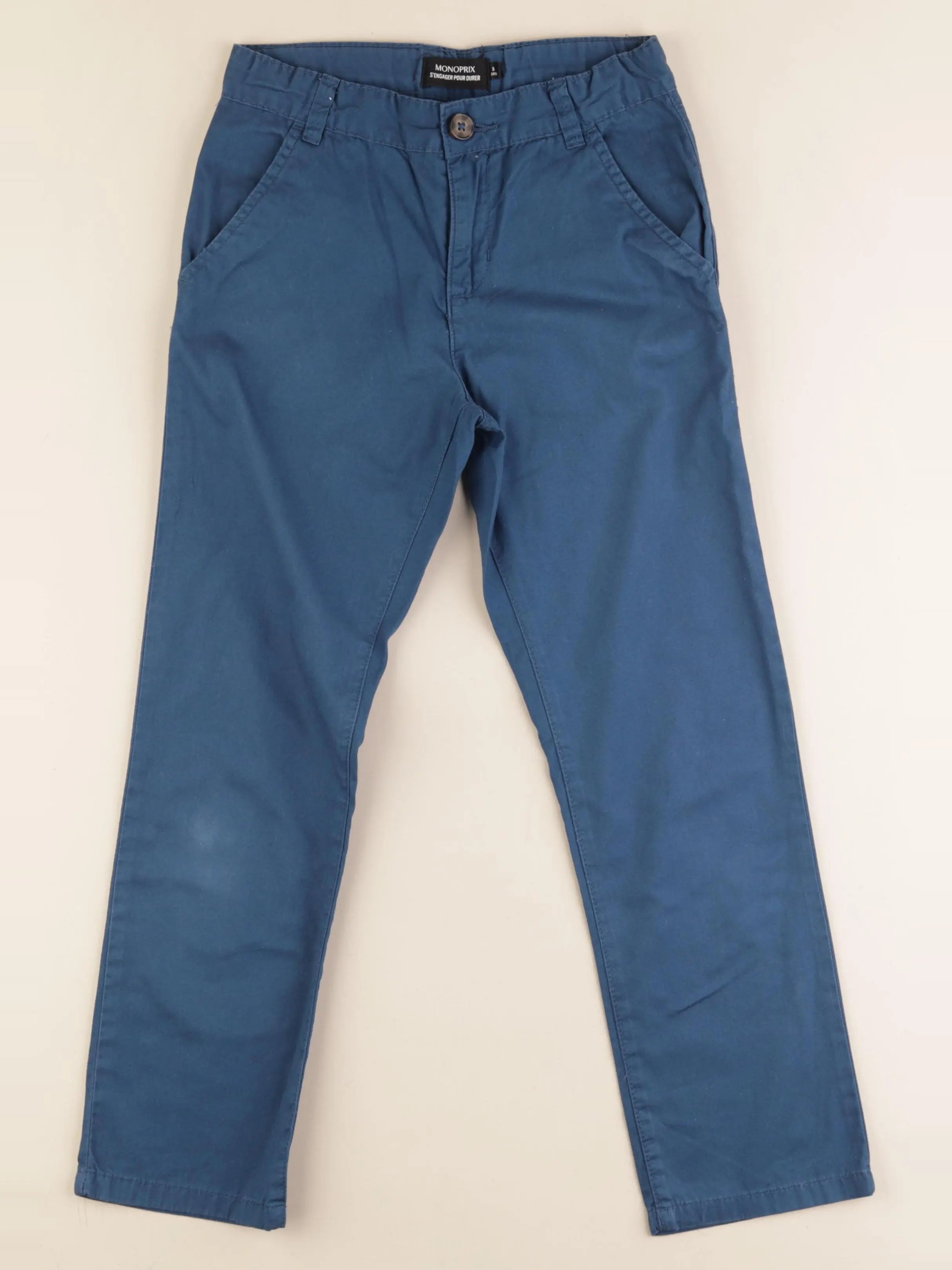 Monoprix - pantalon bleu - 8 ans