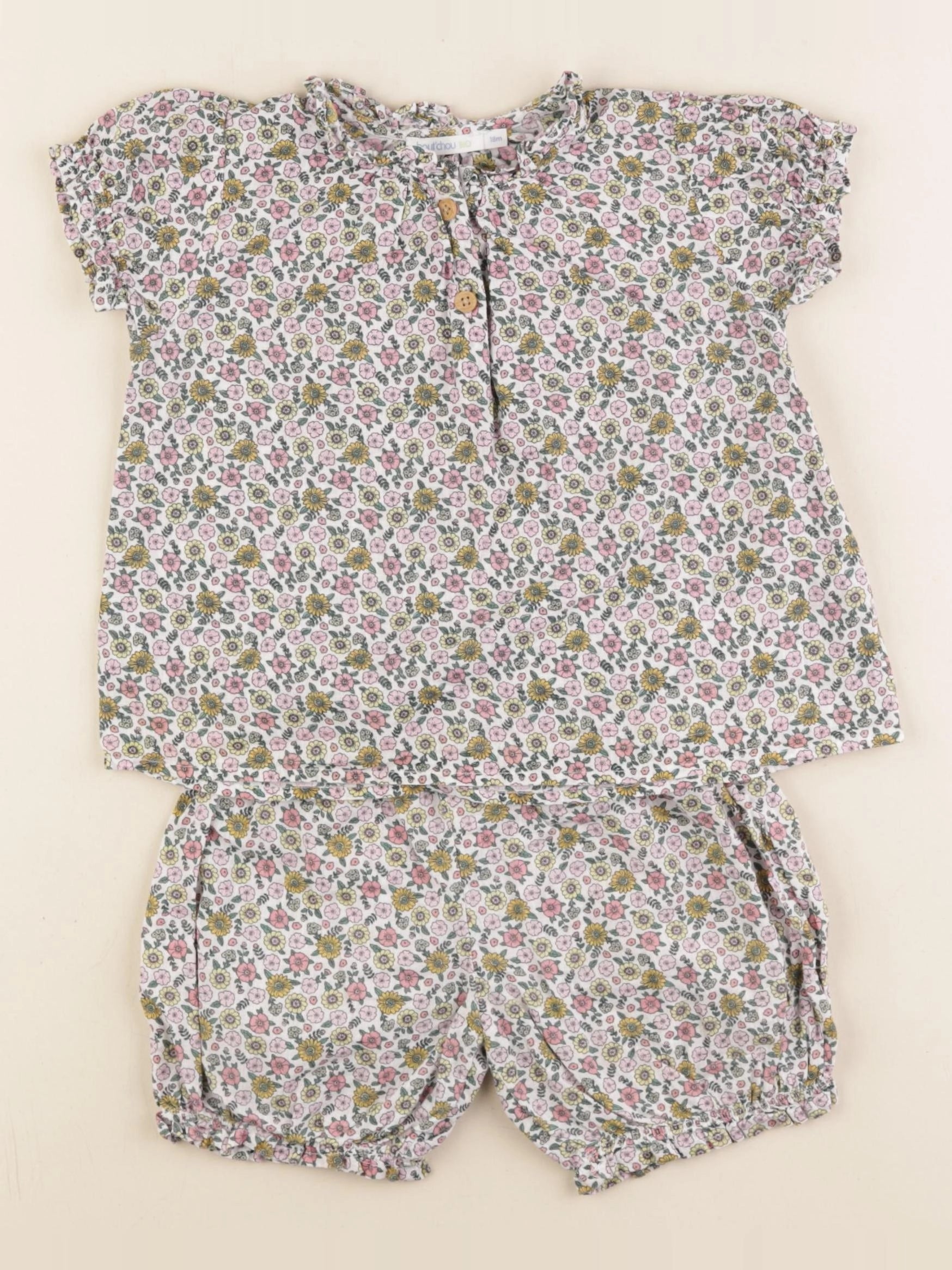 Boutchou - pyjama coton multicolore - 18 mois