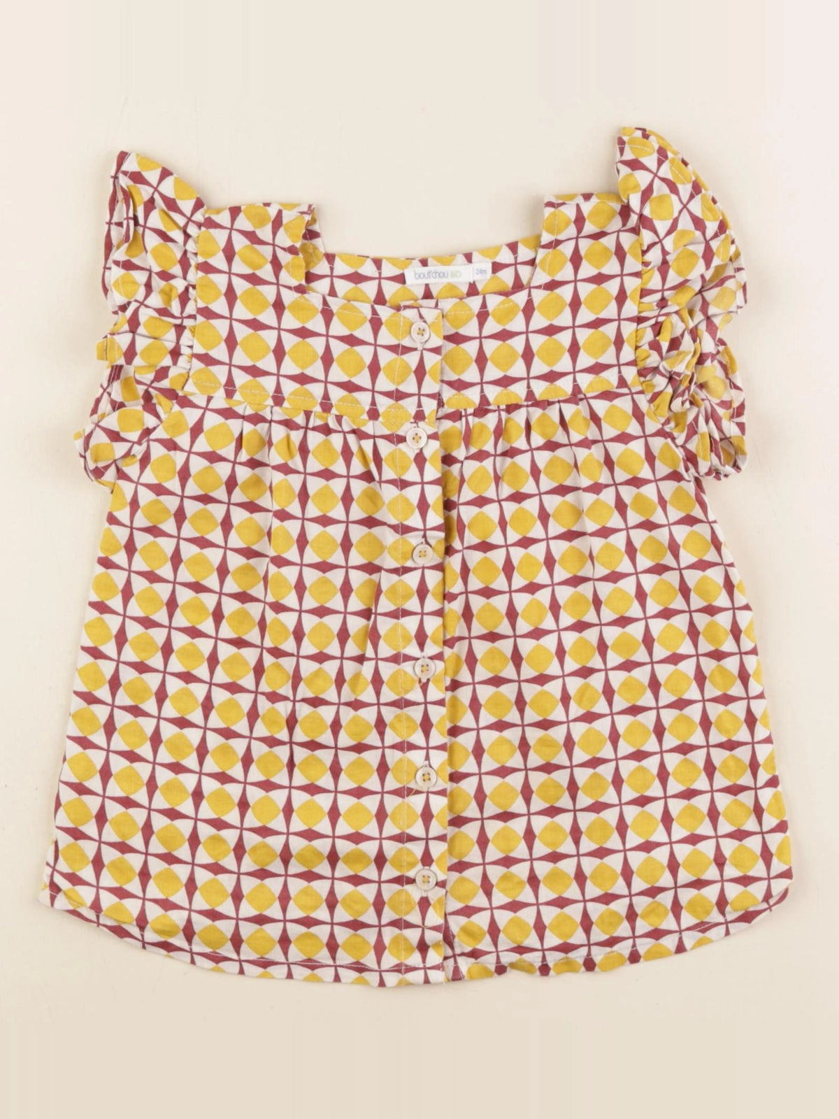 Boutchou - blouse multicolore - 24 mois