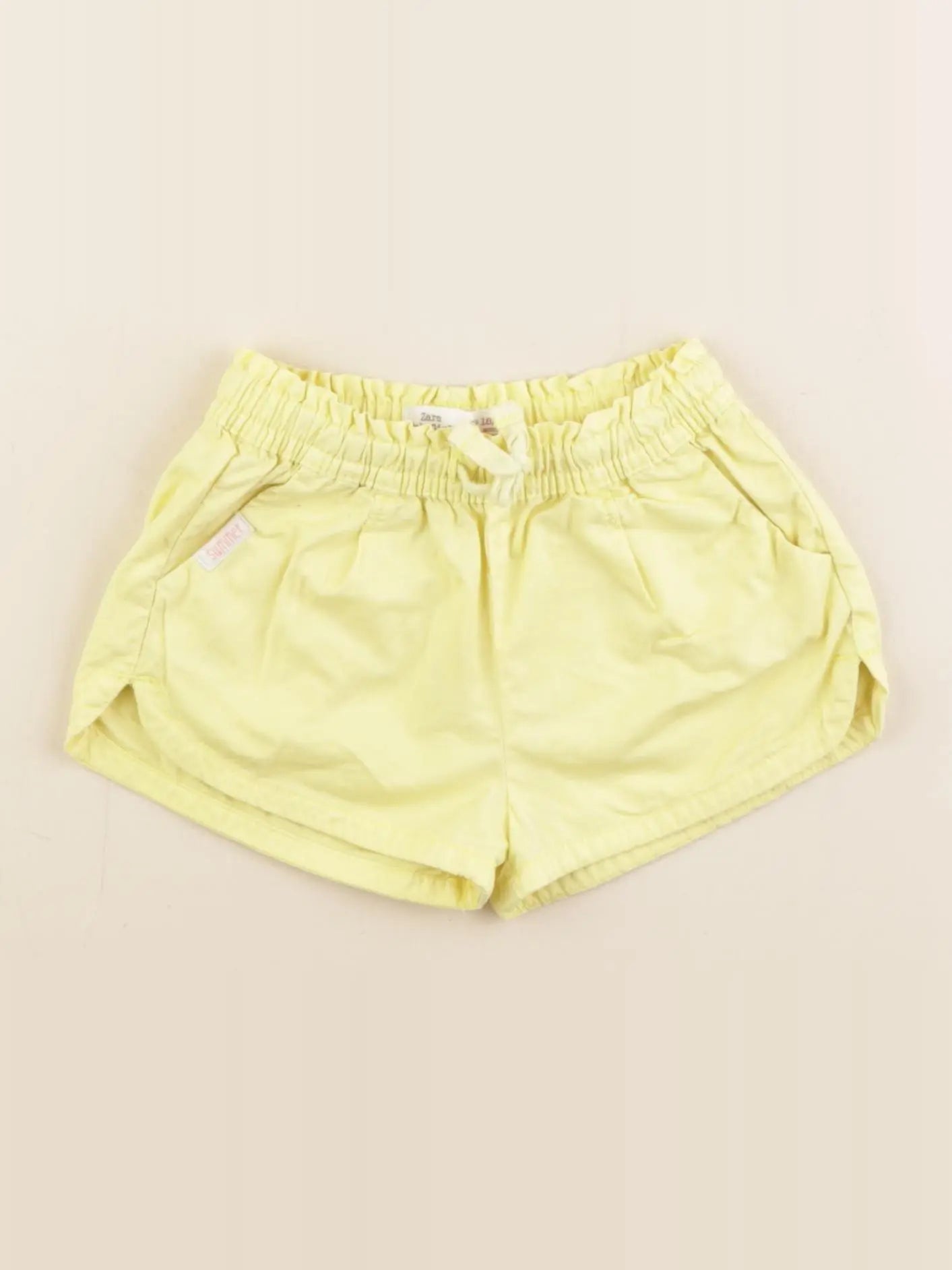 Zara - short jaune - 18/24 mois