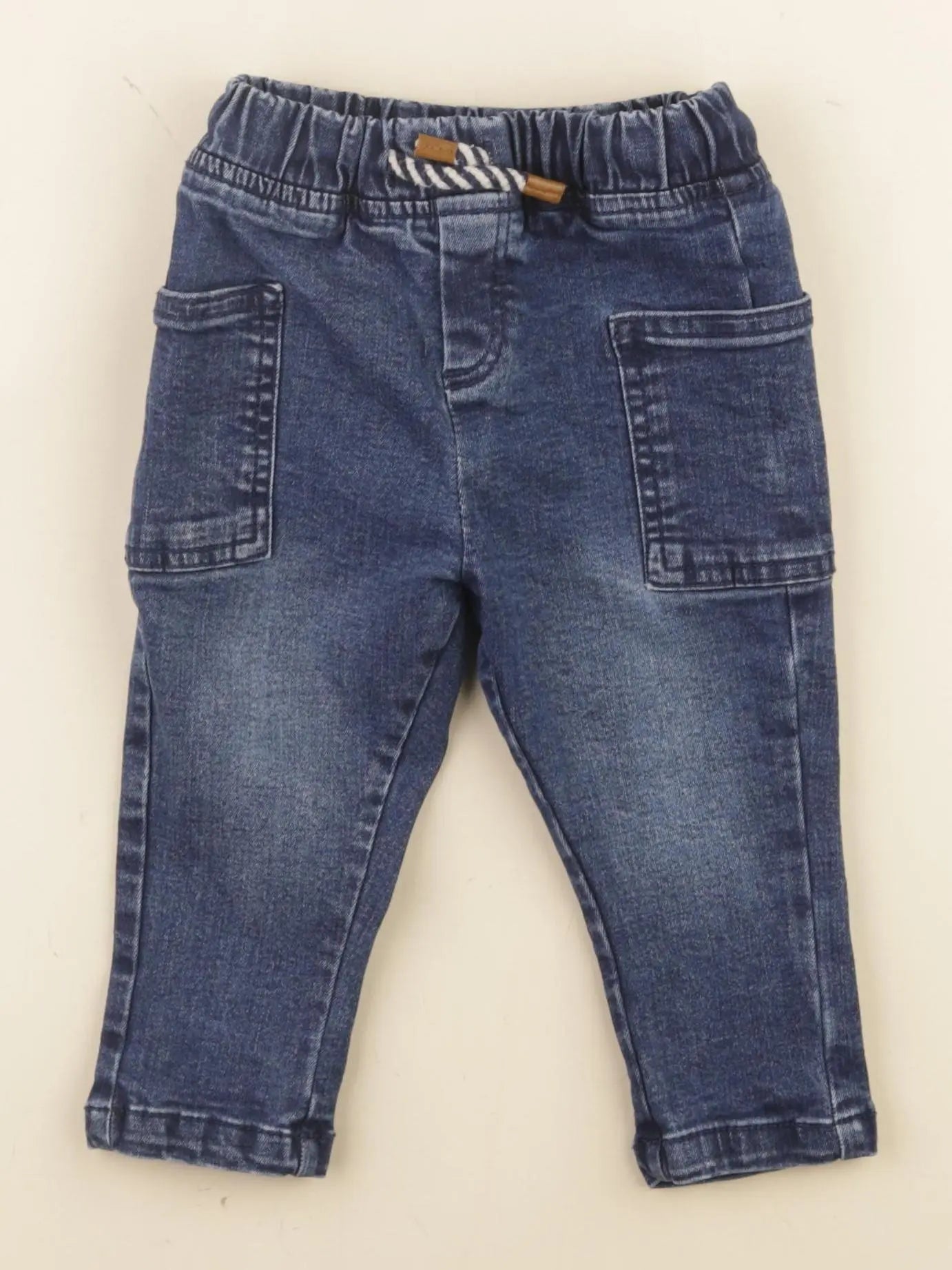 Vertbaudet - jean bleu - 12 mois