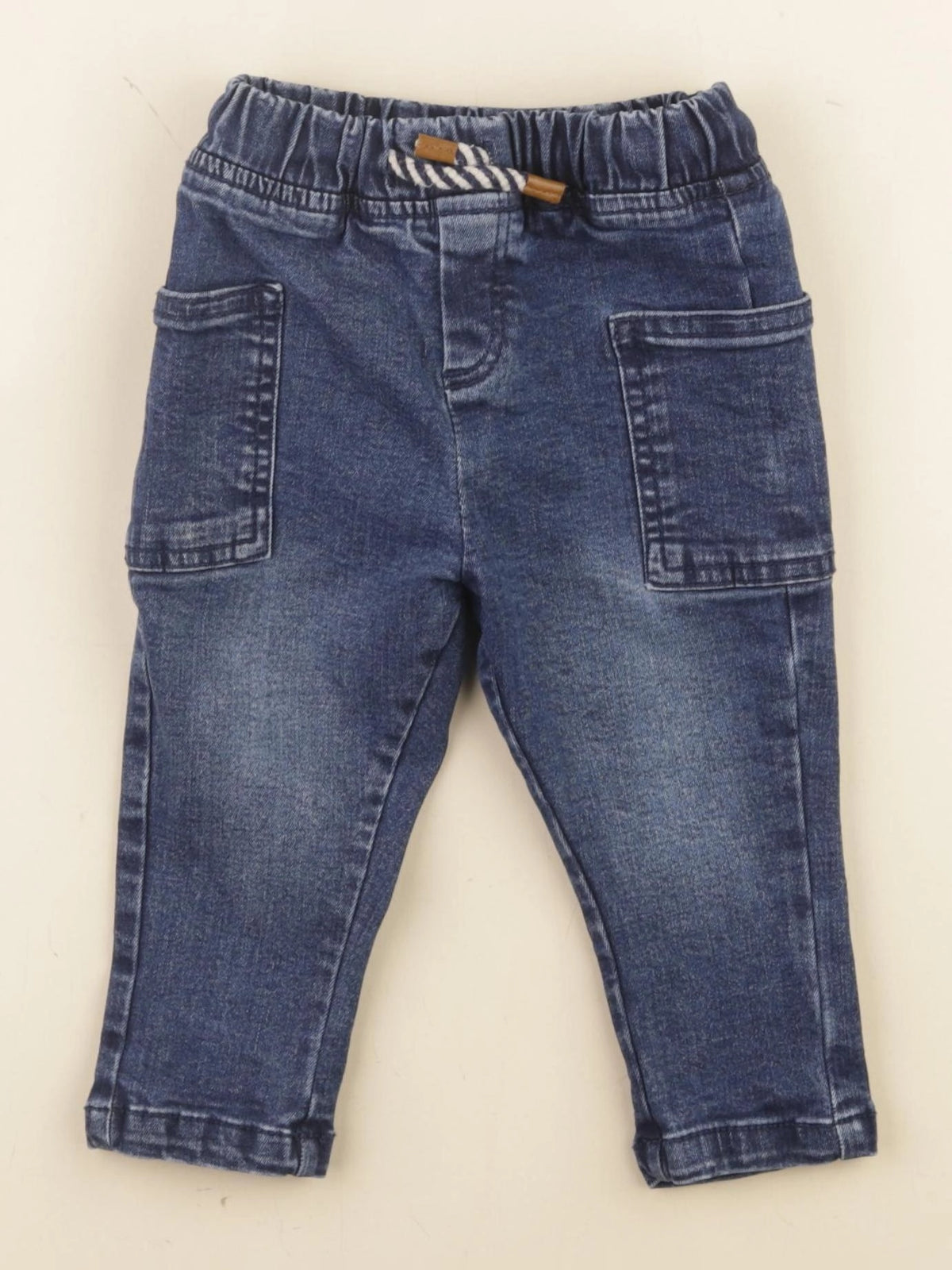 Vertbaudet - jean bleu - 12 mois