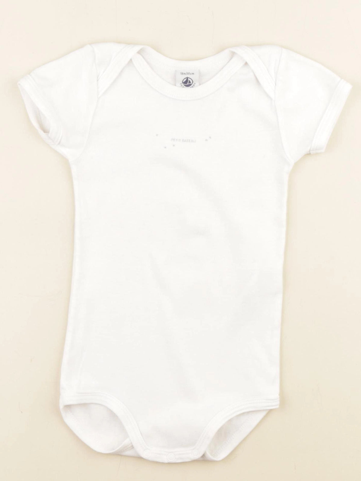 Petit Bateau - body blanc - 18 mois
