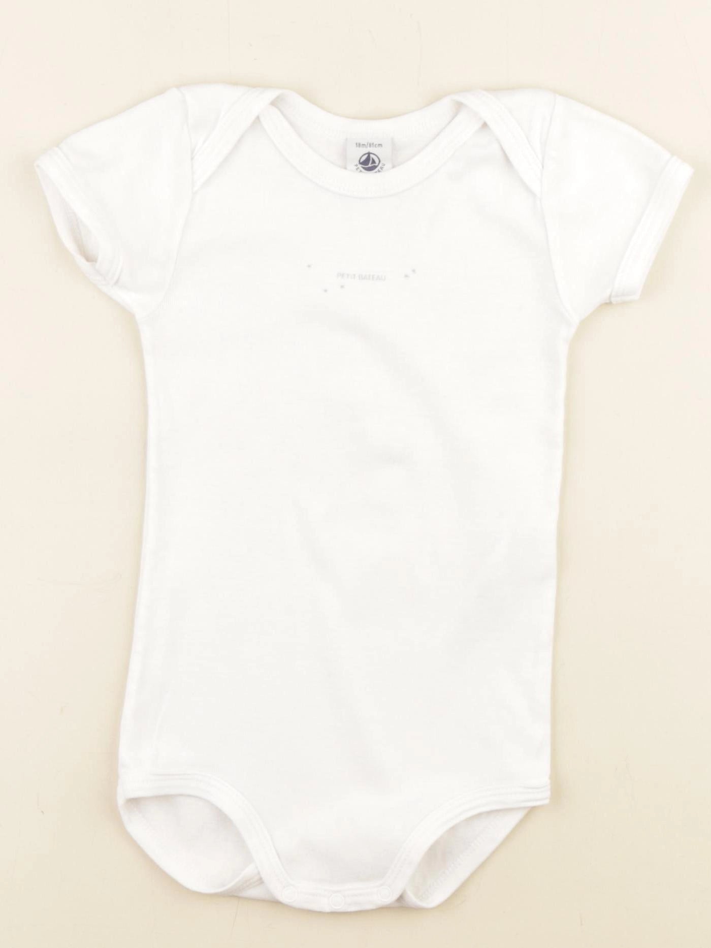 Petit Bateau - body blanc - 18 mois