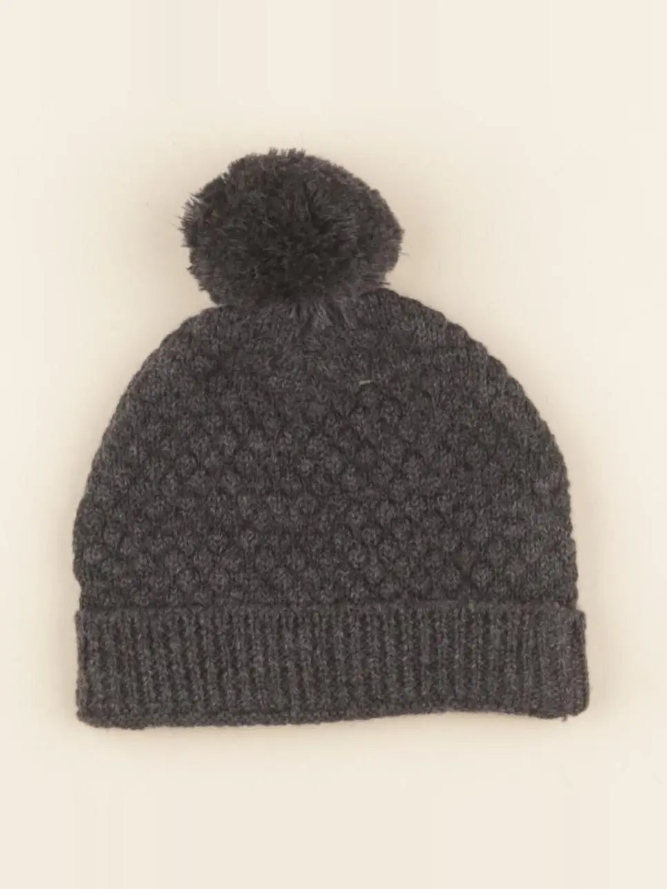 Bonnet Basile tricot gris chiné