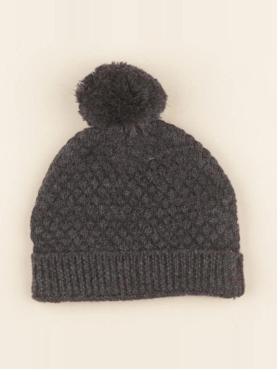 Bonnet Basile tricot gris chiné