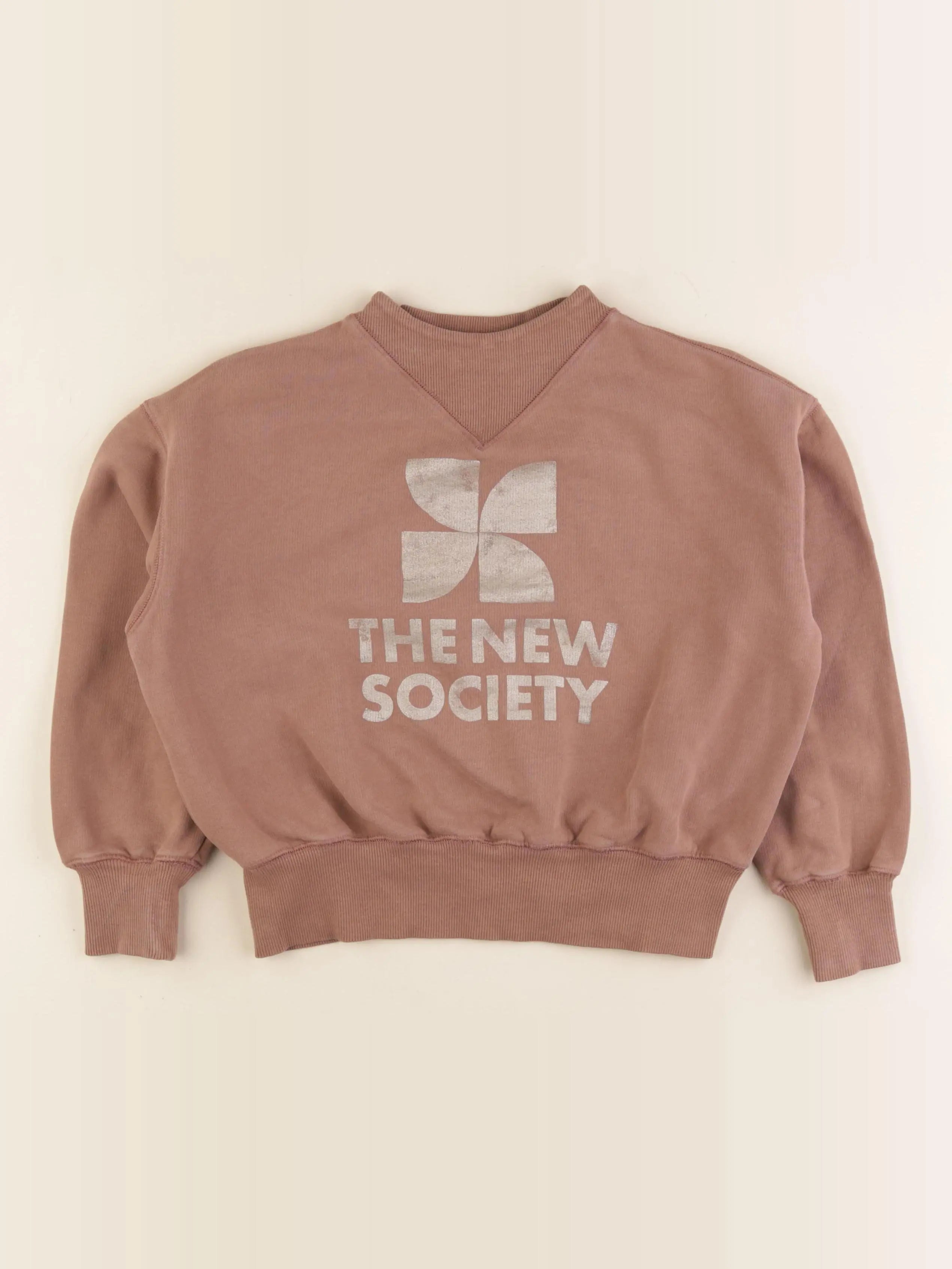 The new society - sweat marron - 8 ans