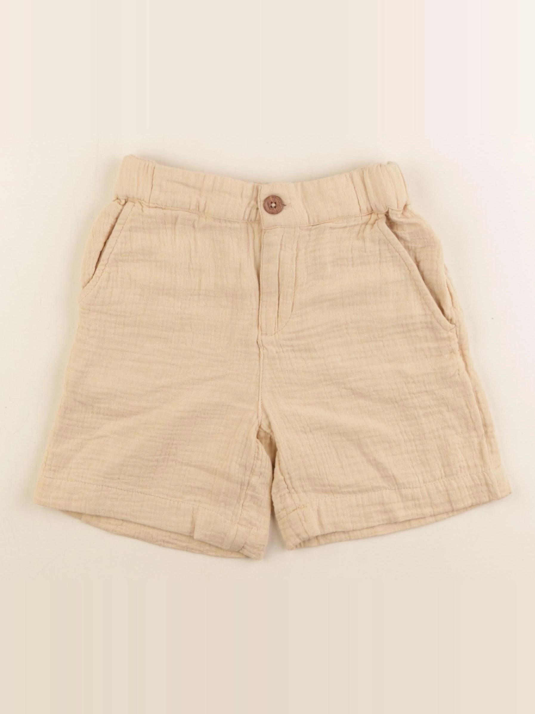 Monoprix - short marron - 6 ans