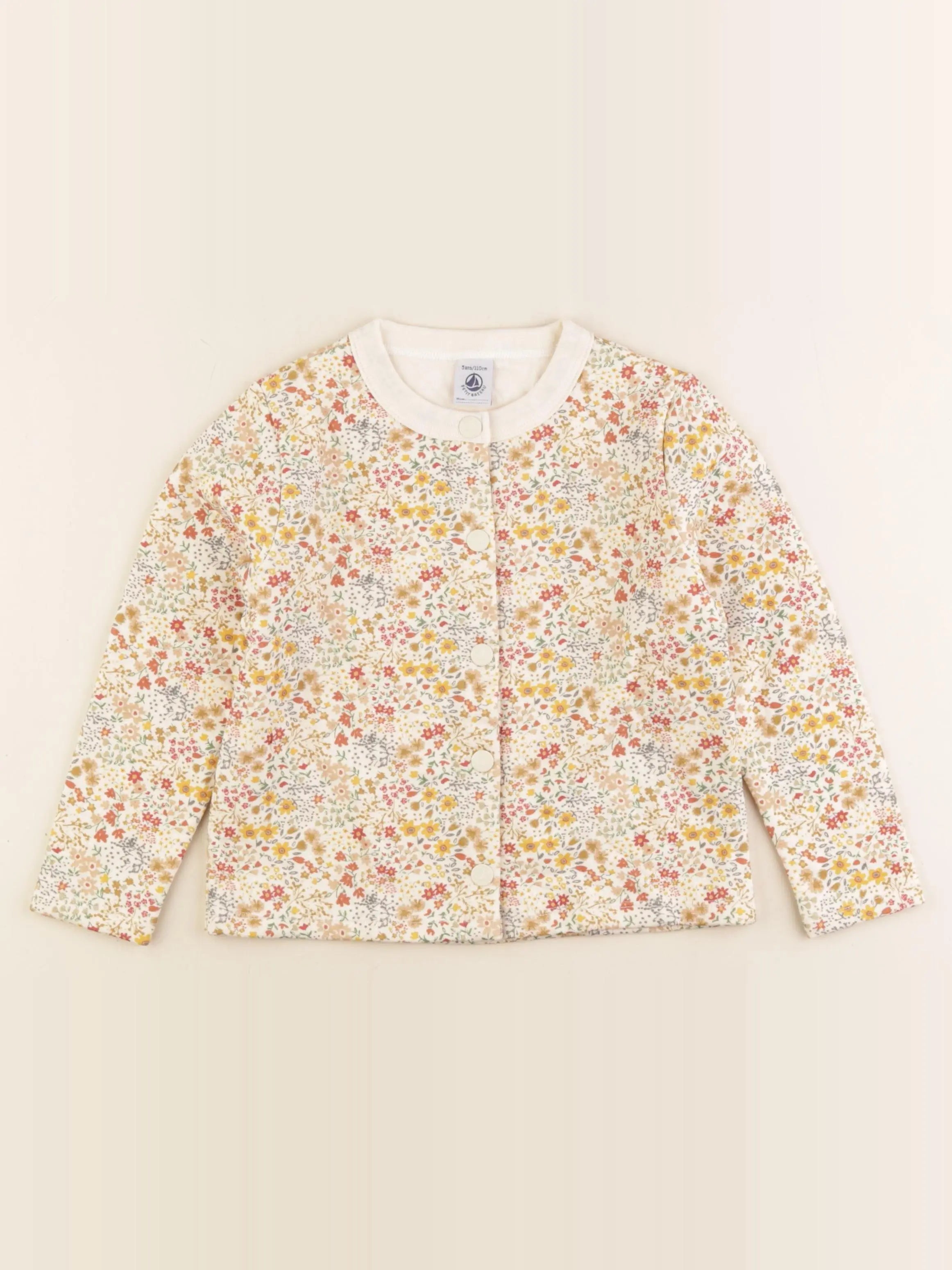 Petit Bateau - sweat beige - 5 ans