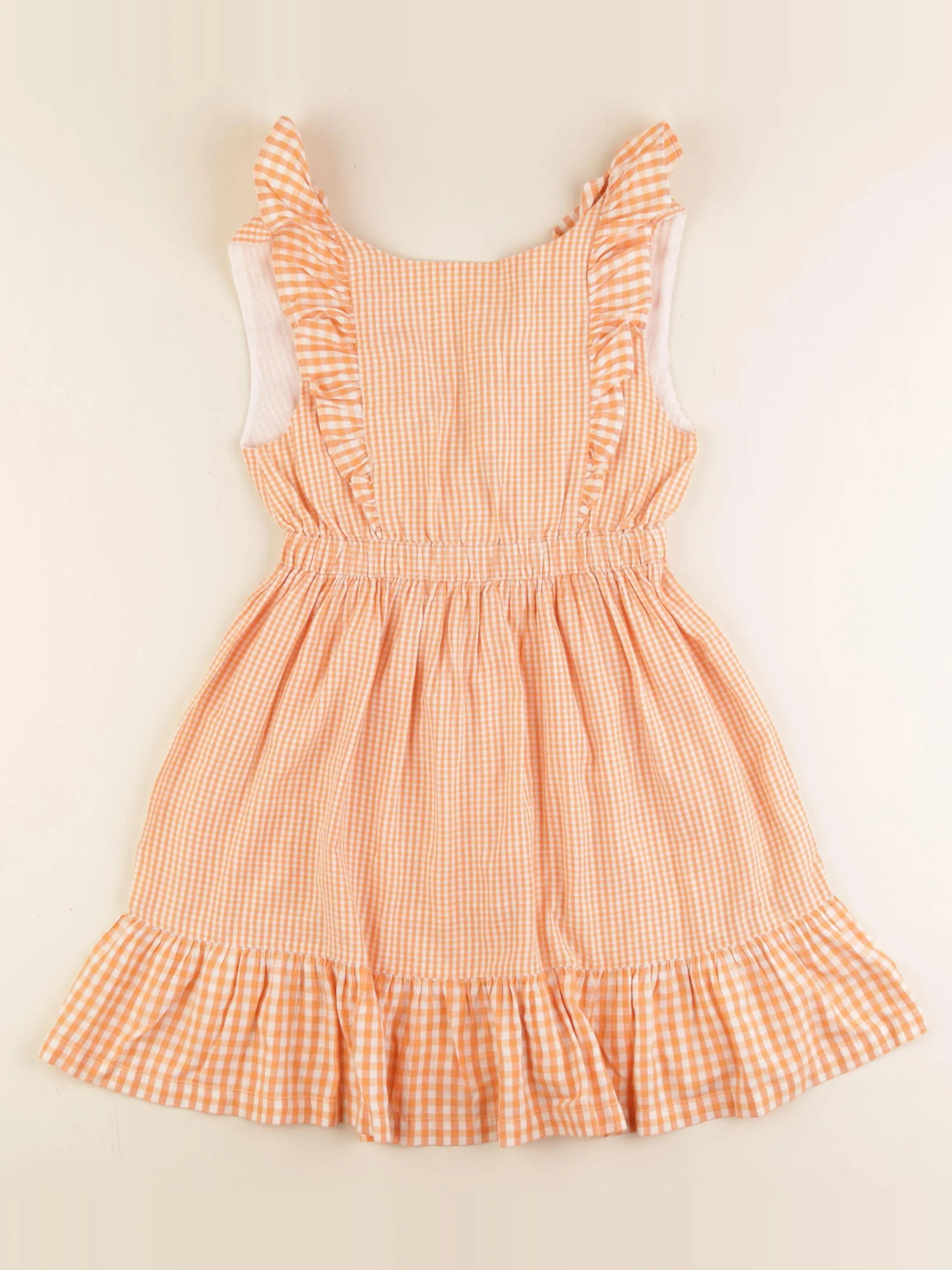 Hello Simone - robe orange - 8 ans
