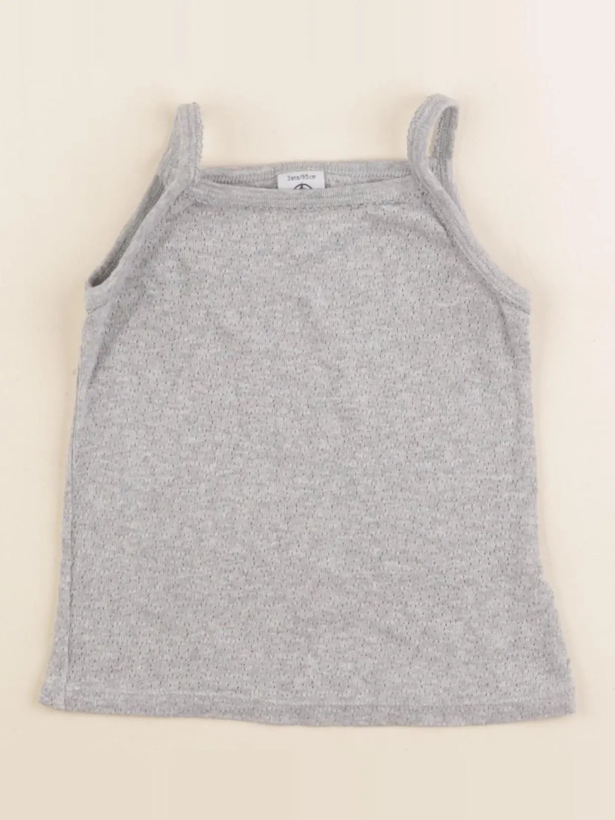 Petit Bateau - maillot de corps gris - 3 ans