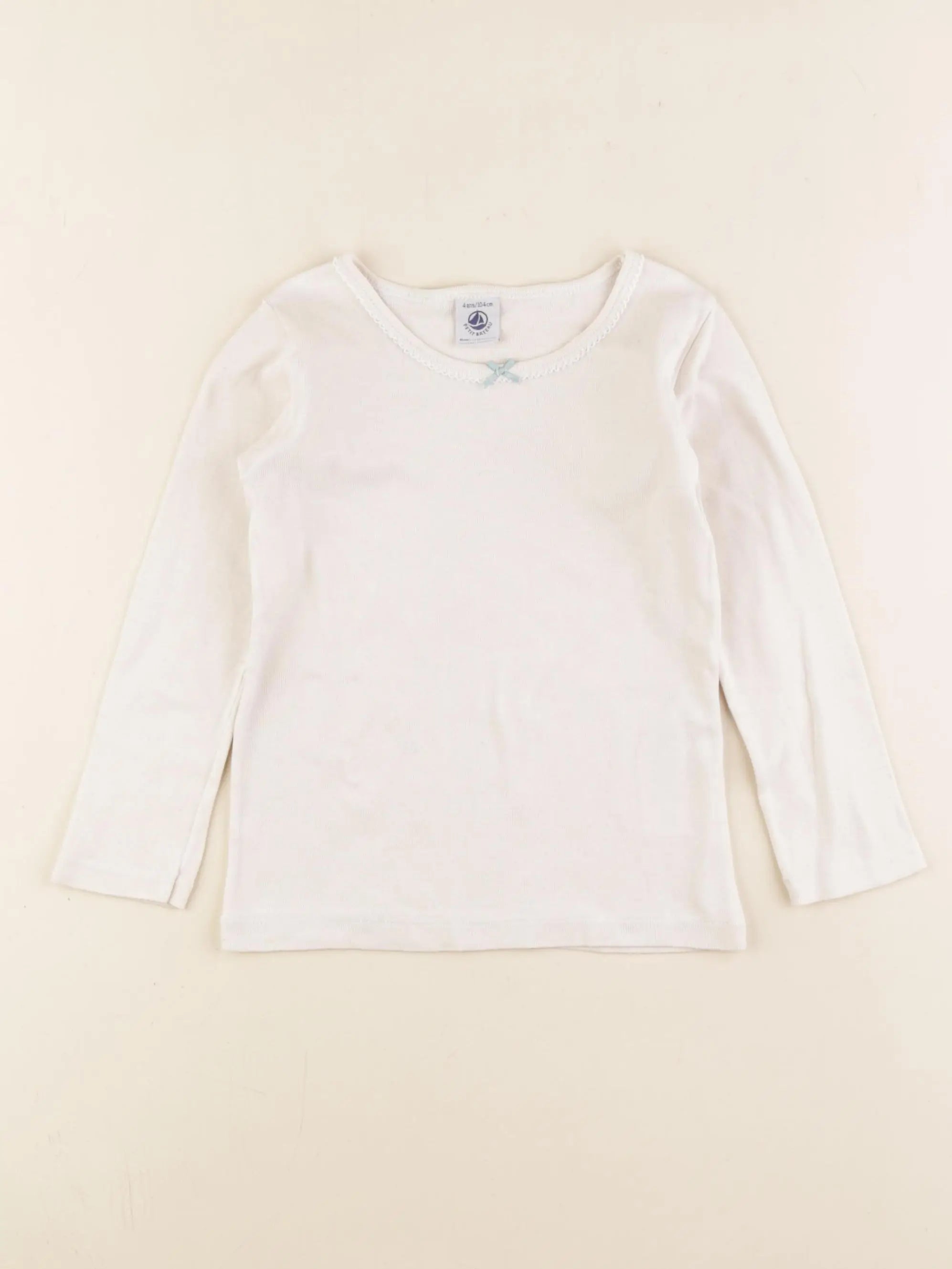 Petit Bateau - maillot de corps beige - 4 ans