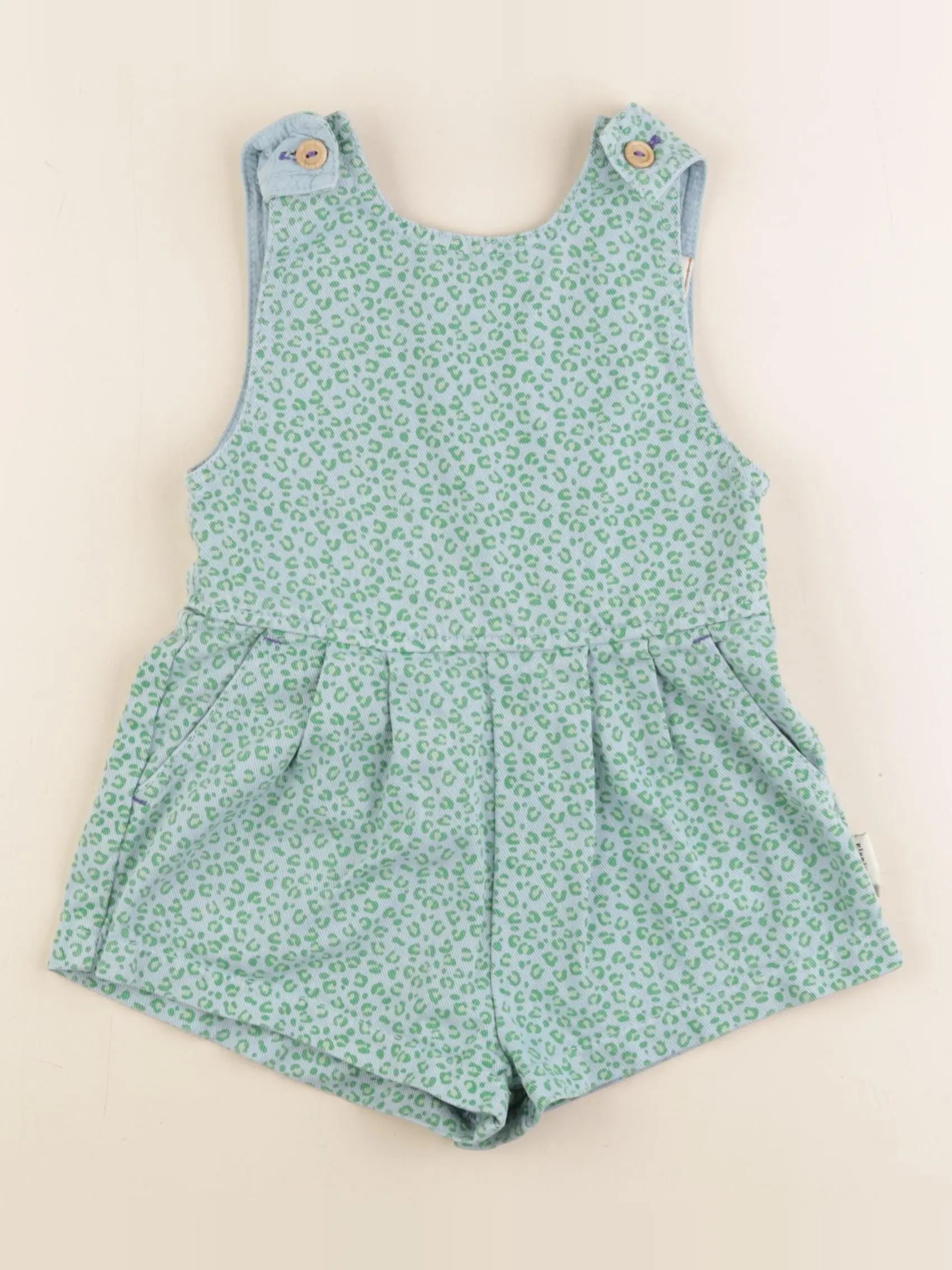 Piupiuchick - combinaison bleu, vert - 3 ans