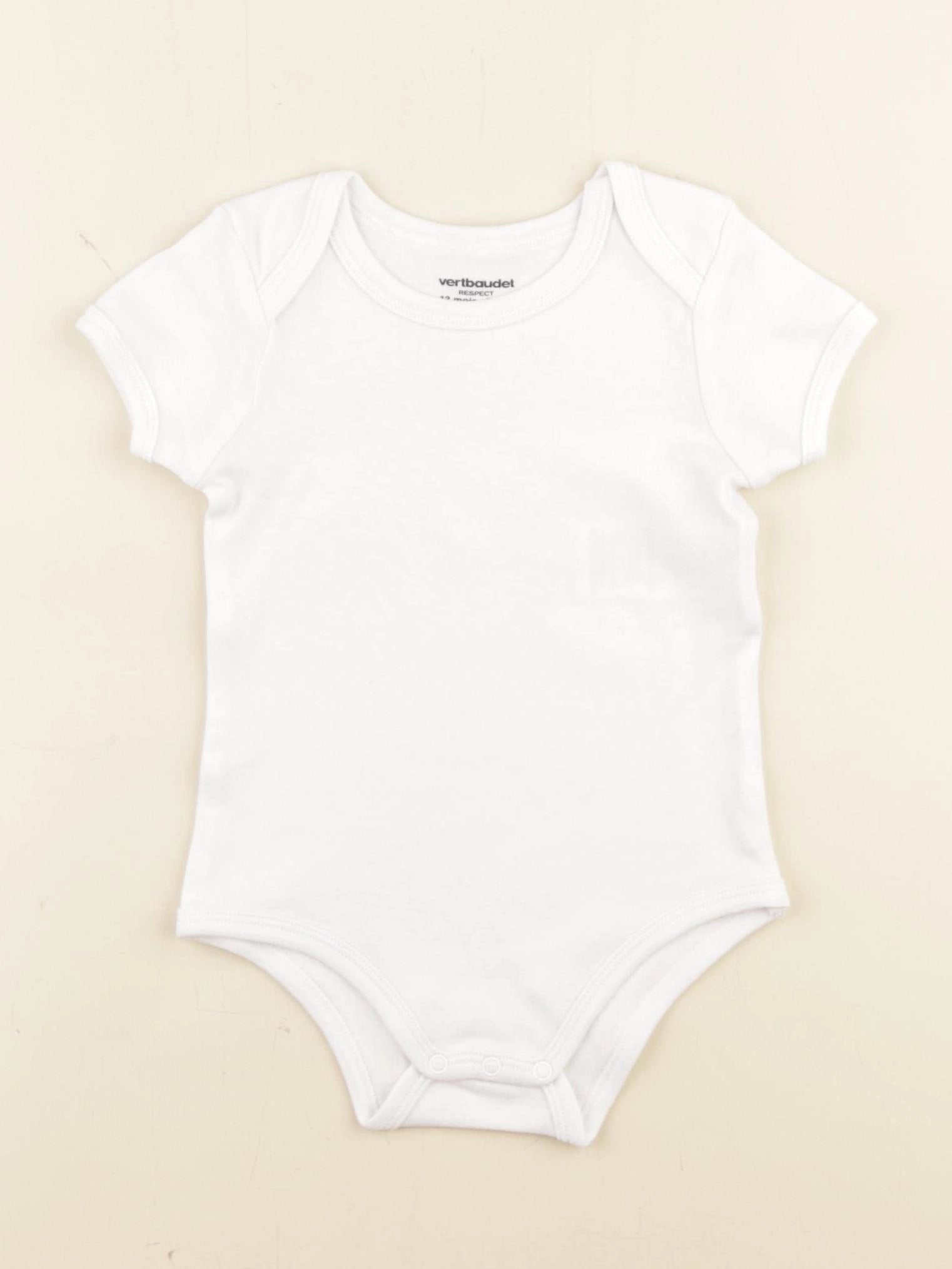 Vertbaudet - body blanc - 12 mois