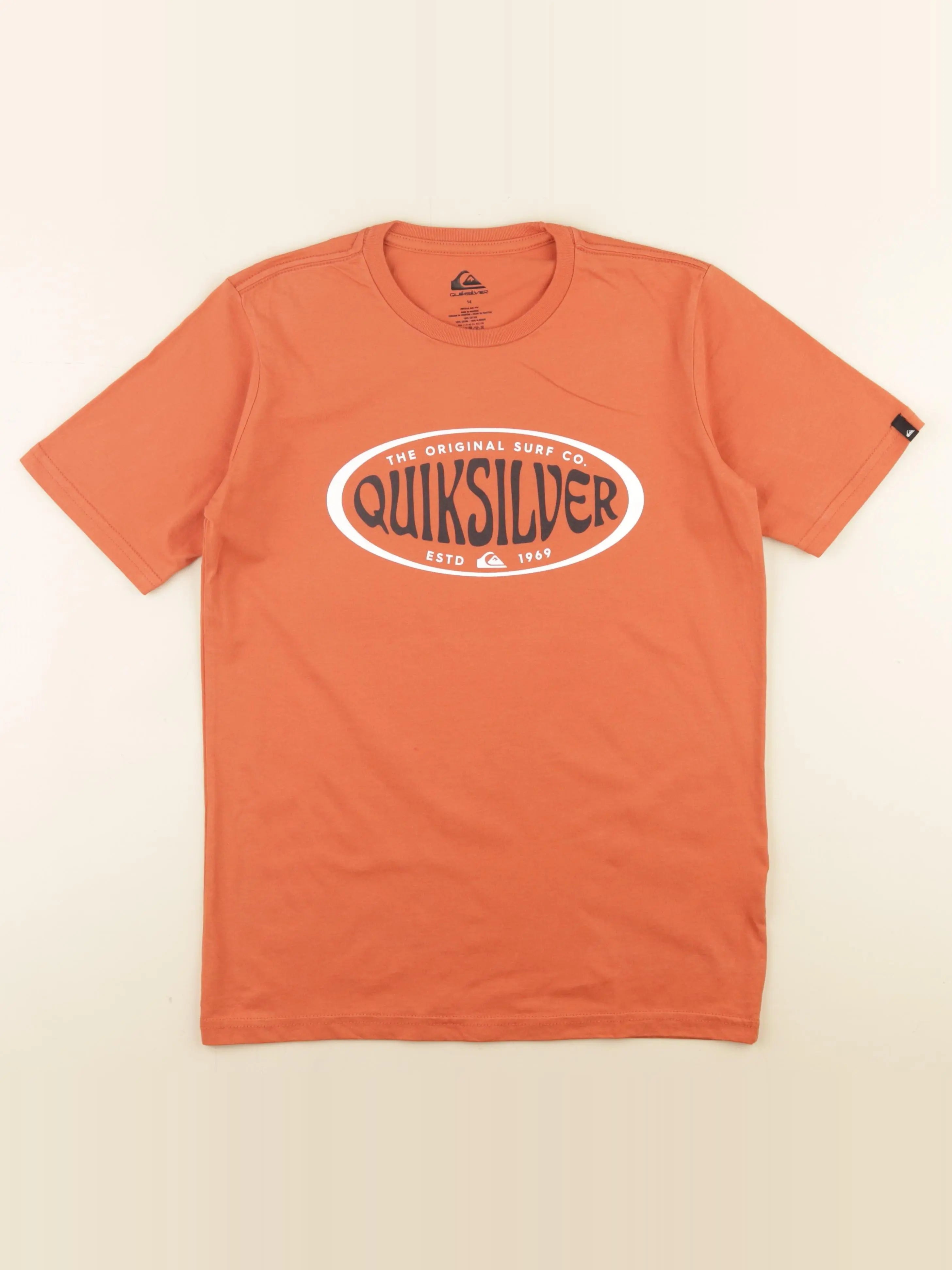Quiksilver - tee-shirt orange - 14 ans