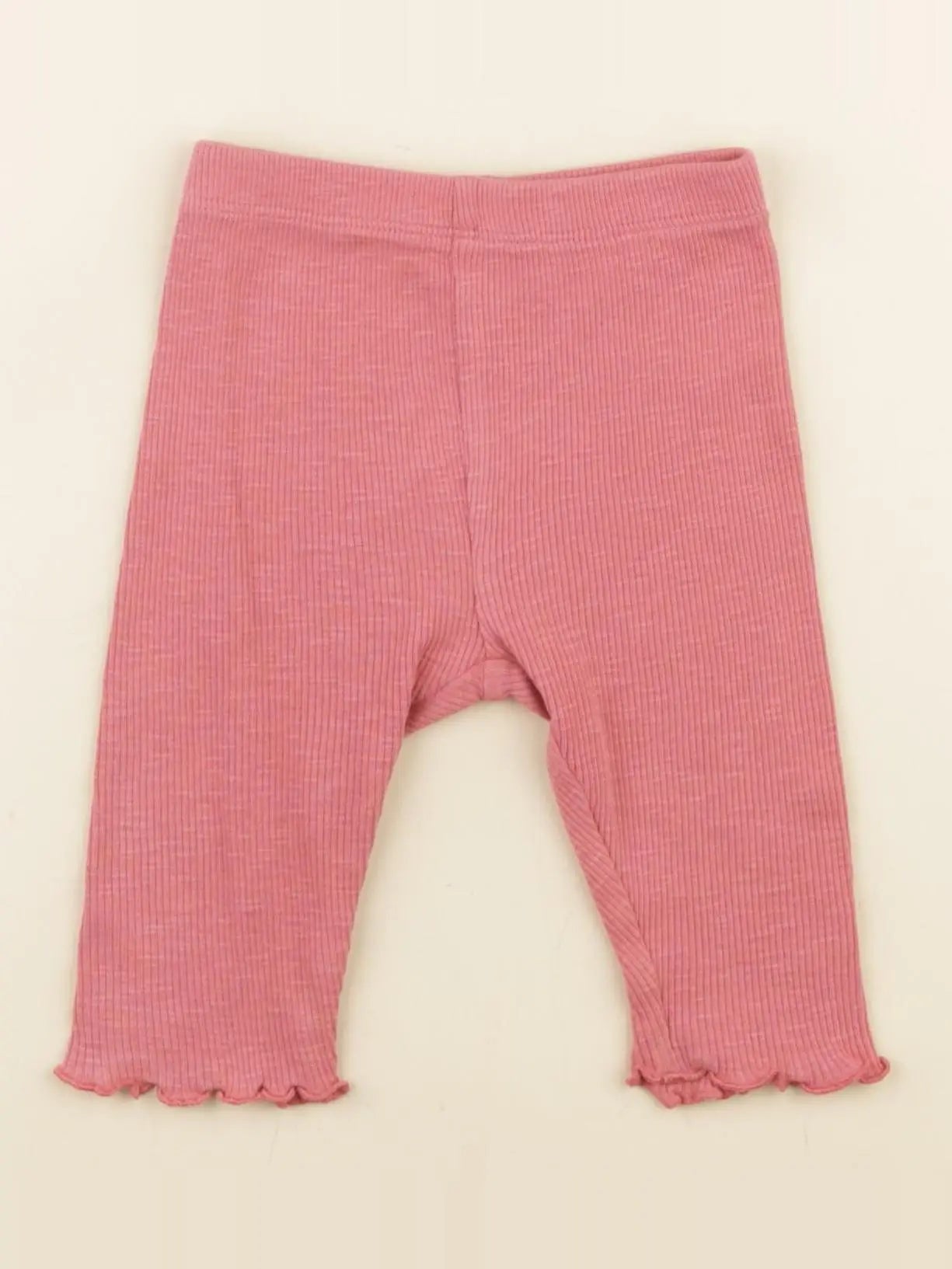 Vertbaudet - legging court rose - 6 mois