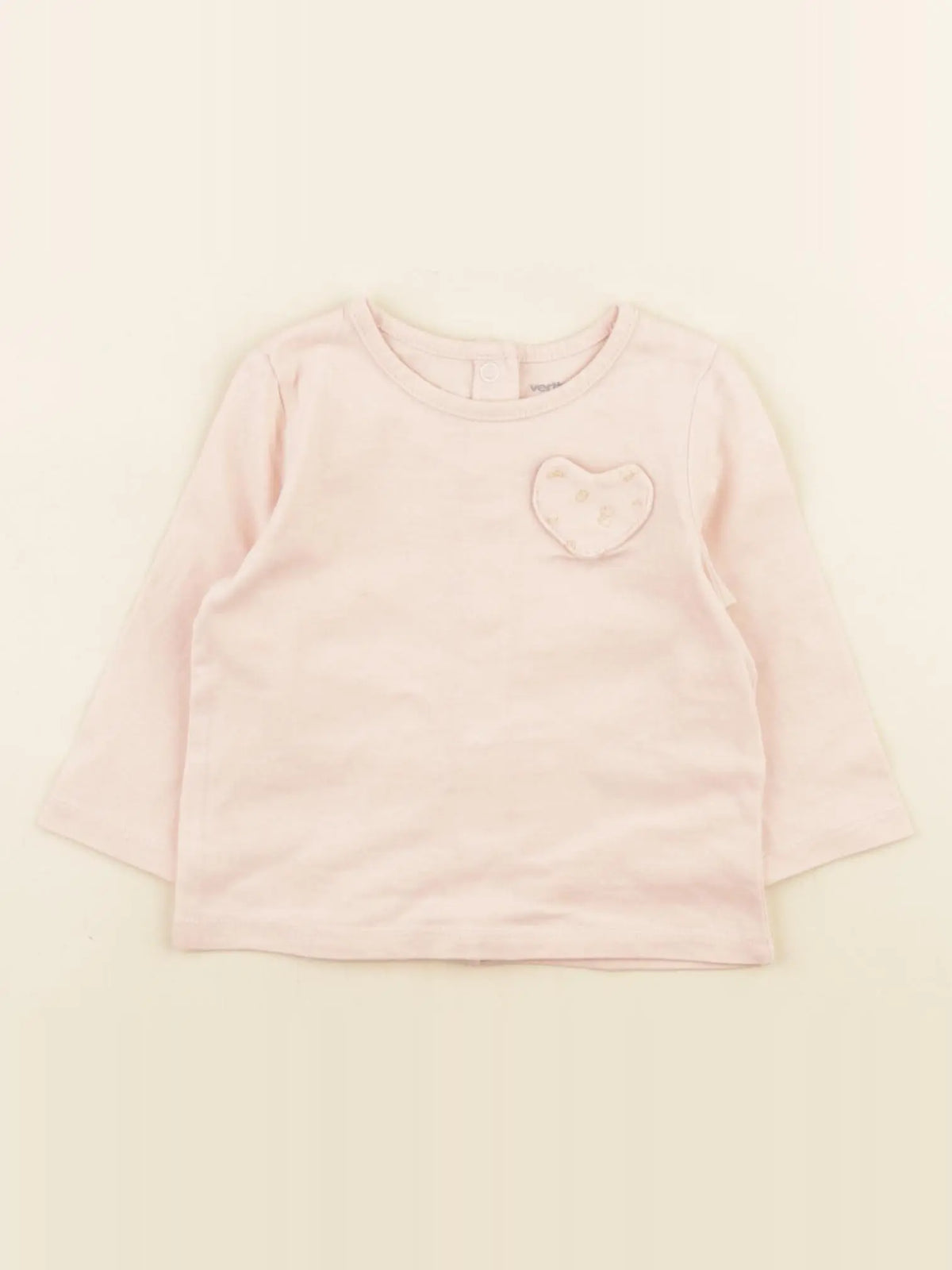 Vertbaudet - tee-shirt rose - 3 mois