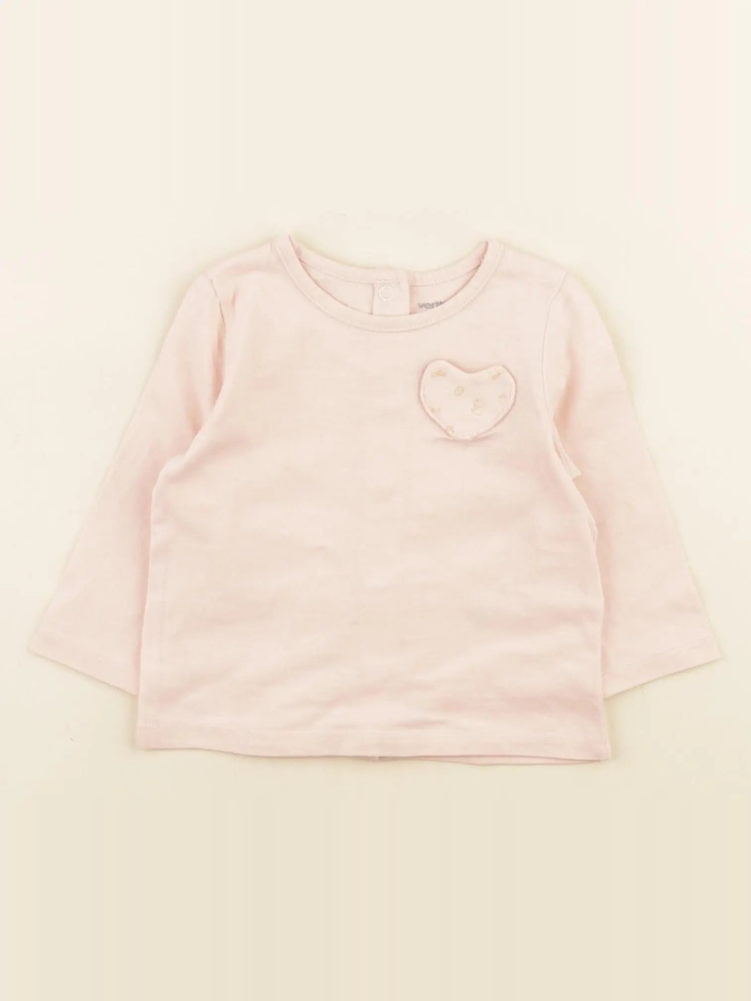 Vertbaudet - tee-shirt rose - 3 mois