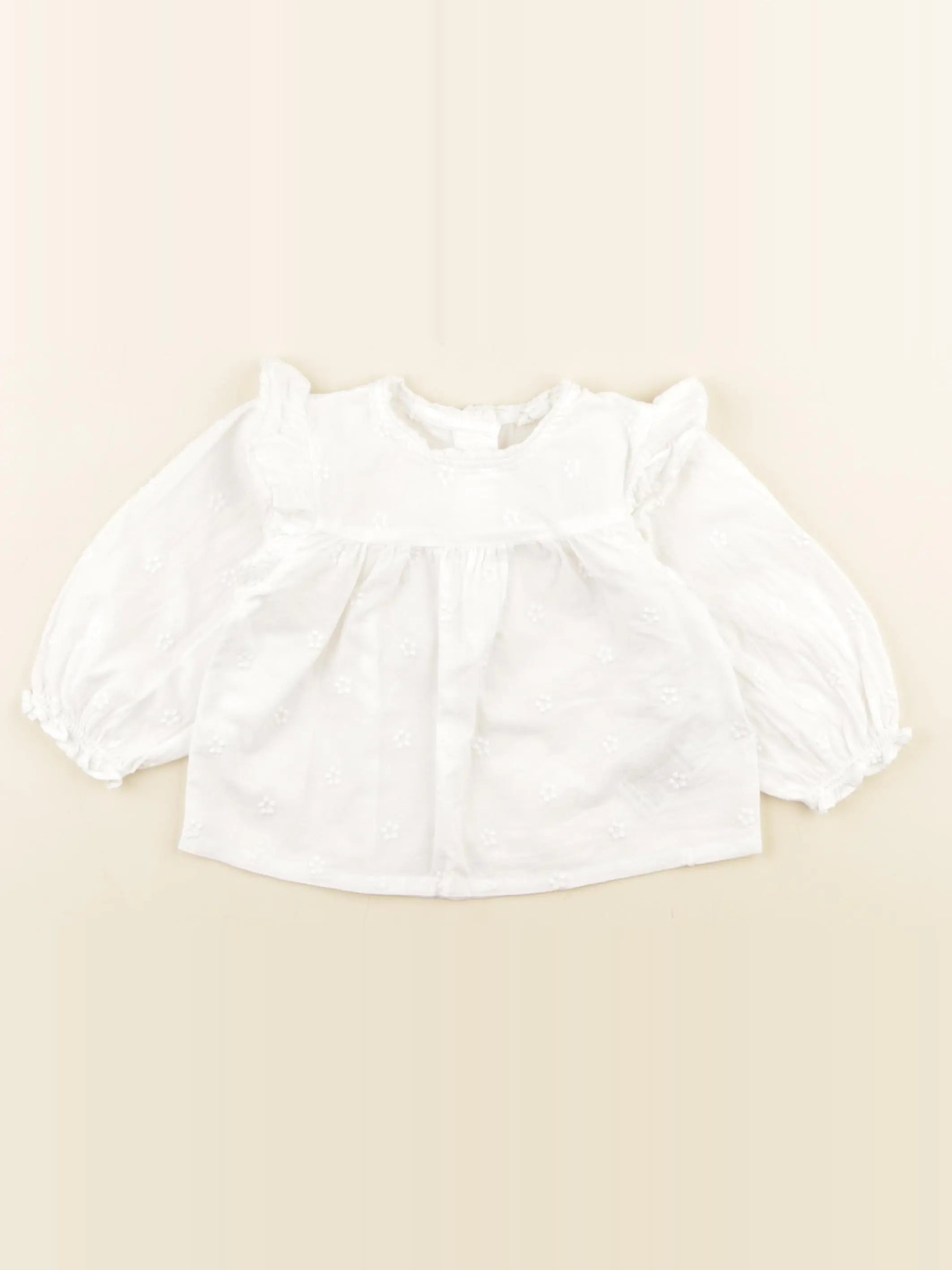 Vertbaudet - blouse blanc - 6 mois