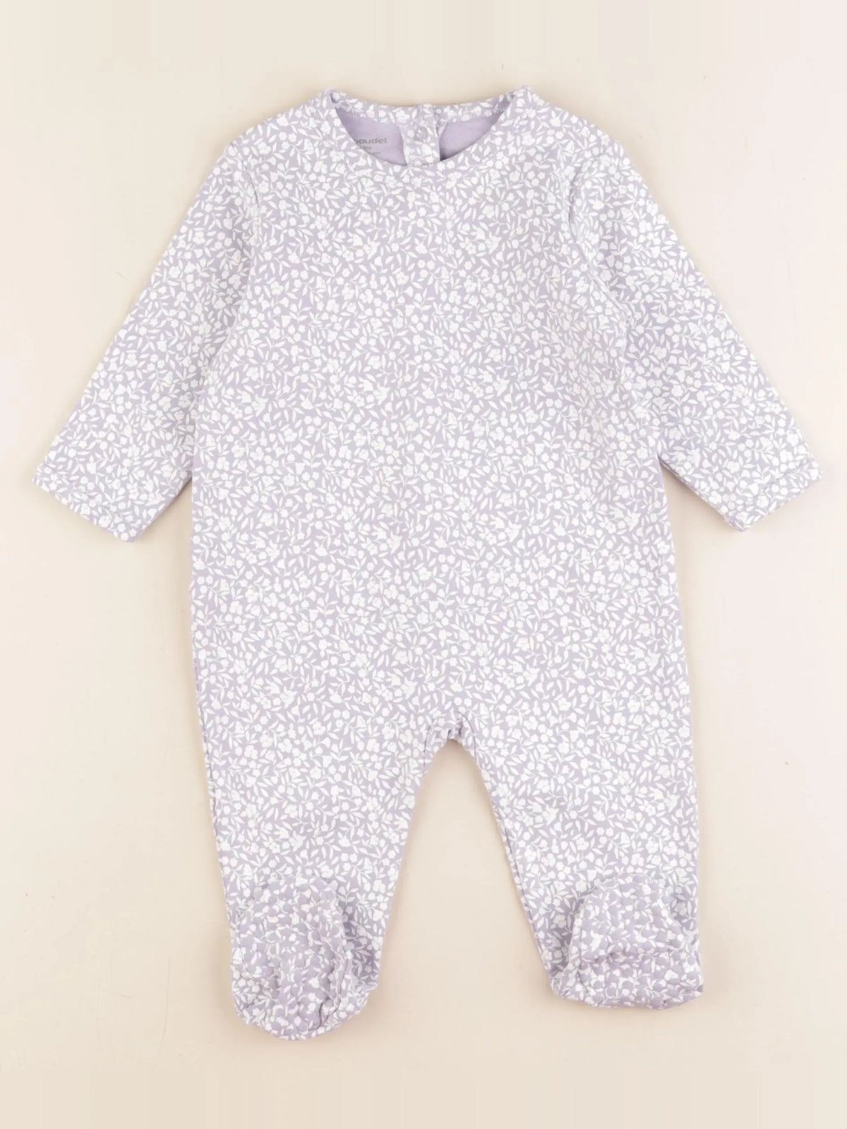 Vertbaudet - pyjama coton violet - 12 mois